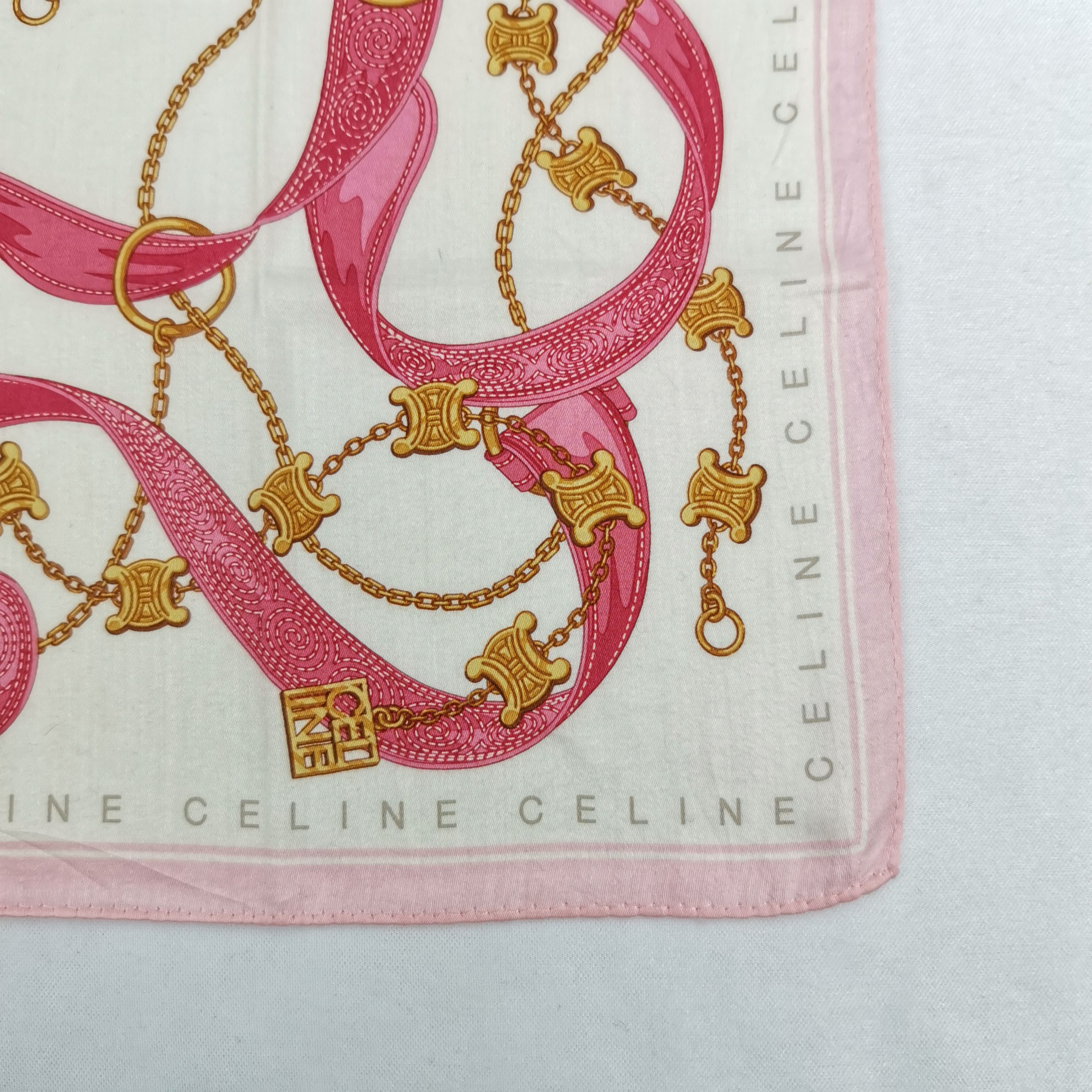 Celine Vintage Celine Handkerchief Bandana Pocket Square Size ONE SIZE - 3 Thumbnail