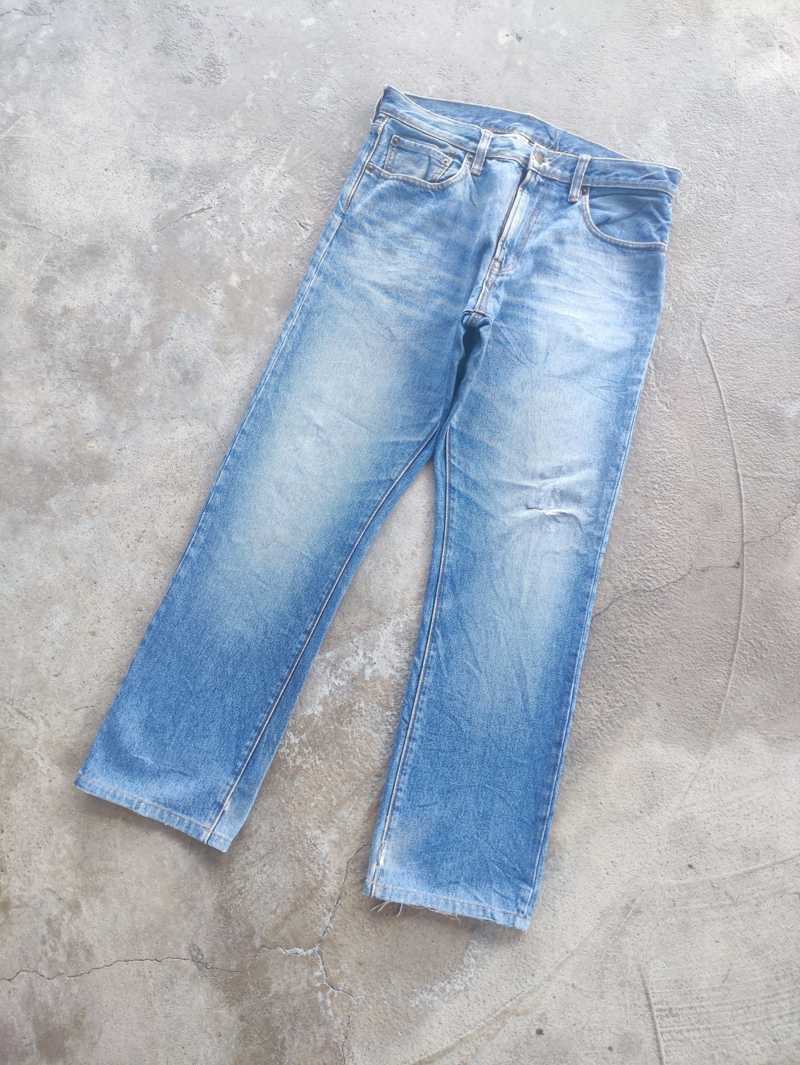 Vintage GU Denim Distress Faded Jean