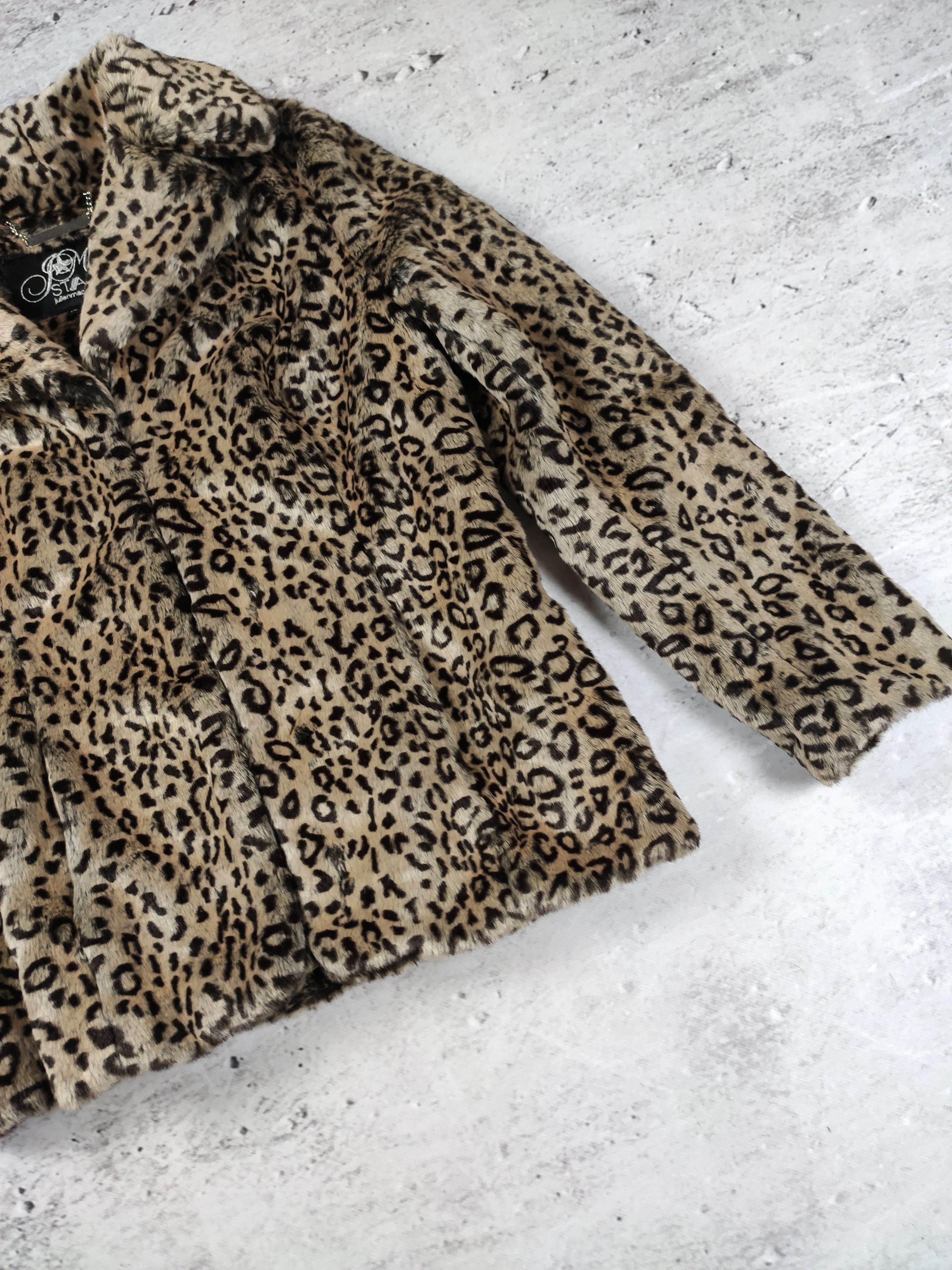Vintage Julien Mac Donalnd women jacket faux fur leopard Size L / US 10 / IT 46 - 4 Thumbnail