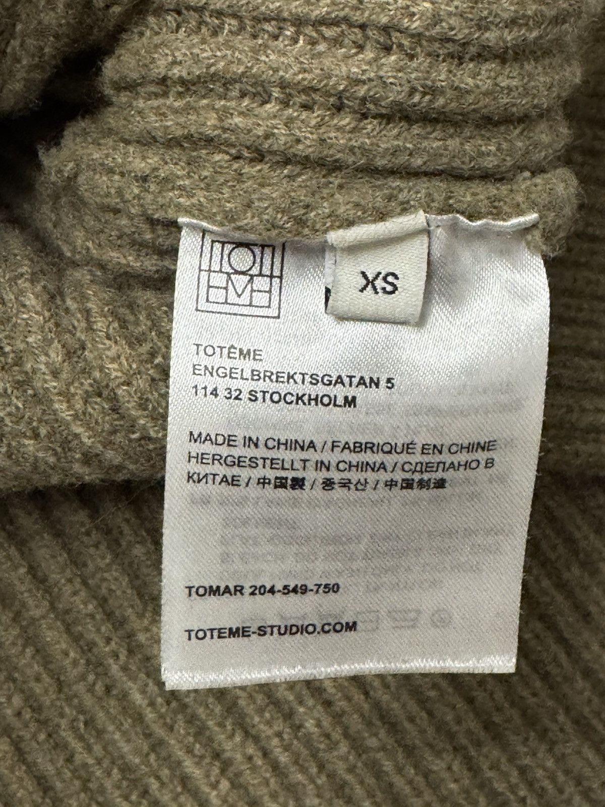 Toteme TOTEME Oversized Sweater Size XS / US 0-2 / IT 36-38 - 7 Thumbnail