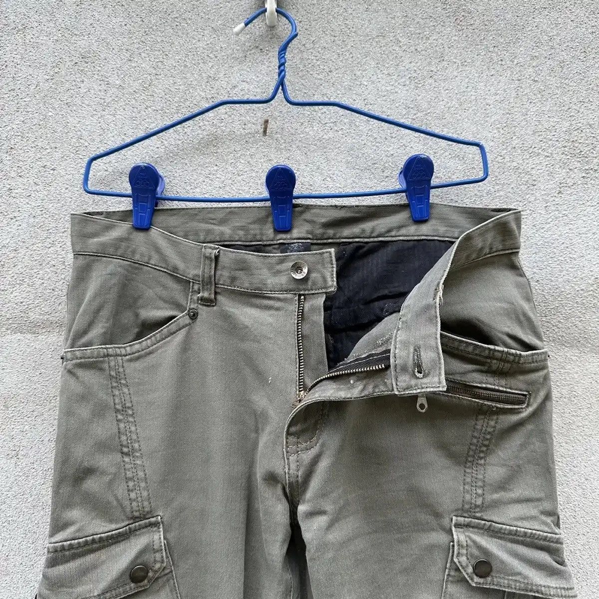 Vintage SEMATIC DESIGN 🔥BONDAGE PUNK FLARE/BOOTCUT RARE MULTI CARGO Size US 32 / EU 48 - 9 Thumbnail