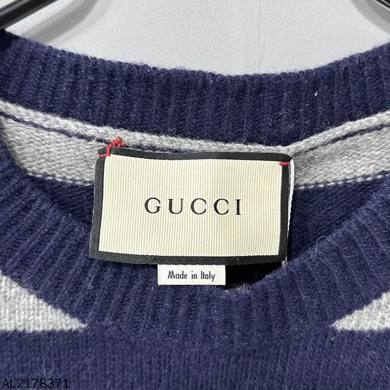 Gucci Gucci Rainbow Striped Gray Blue Sweater-2506 Size S / US 4 / IT 40 - 6 Thumbnail