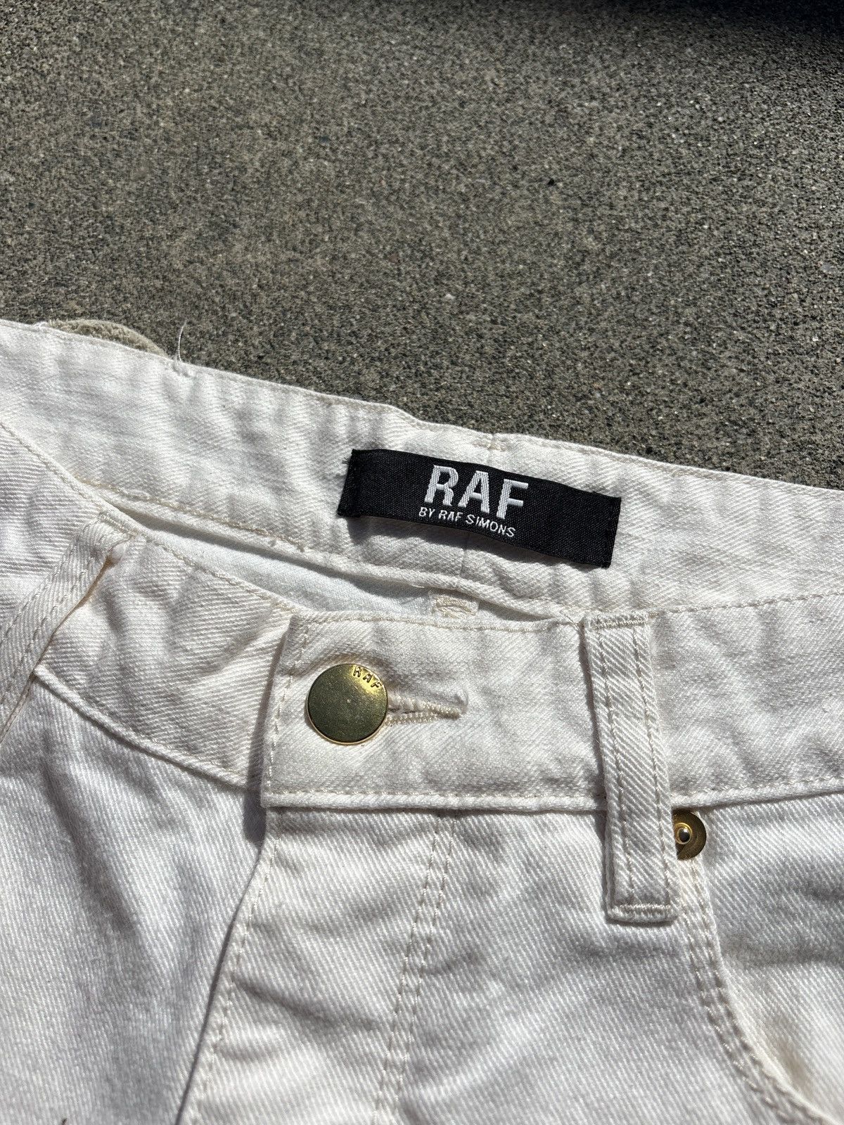 Raf by Raf Simons White RAF by Raf Simons Denim Size US 28 / EU 44 - 2 Thumbnail