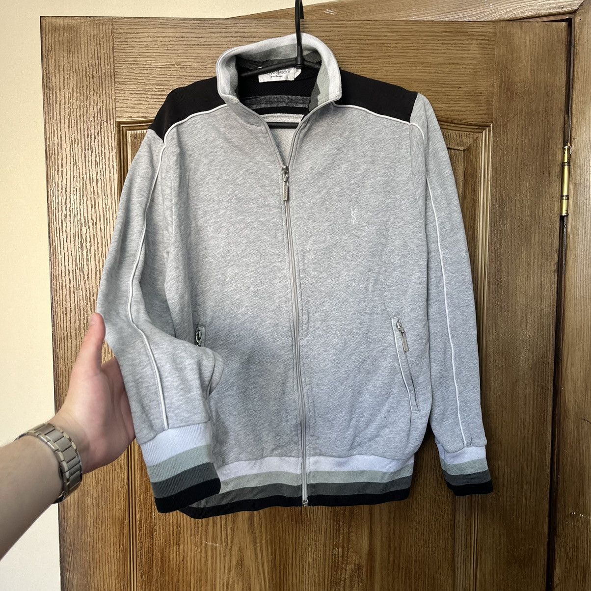Yves Saint Laurent YSL Hoodie Sweatshirt Zip YSL Sweatshirt YSL Size US S / EU 44-46 / 1 - 2 Thumbnail