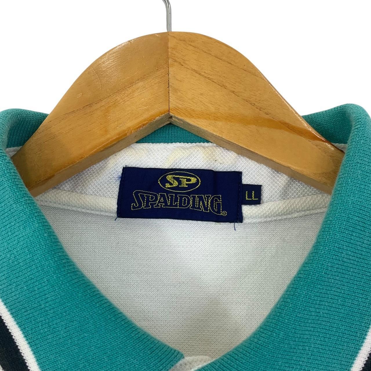 Vintage Vintage SPALDING TENNIS Twin Tipped Polo Tee Shirt Top Snap Size US XL / EU 56 / 4 - 3 Thumbnail