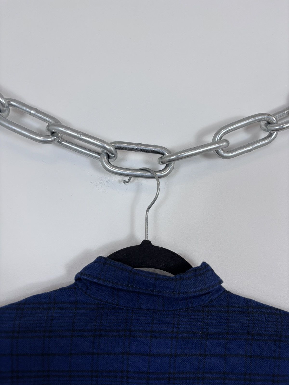 JW Anderson × Uniqlo JW Anderson X Uniqlo Men’s Blue Checkered Flannel Shirt Size US S / EU 44-46 / 1 - 16 Thumbnail