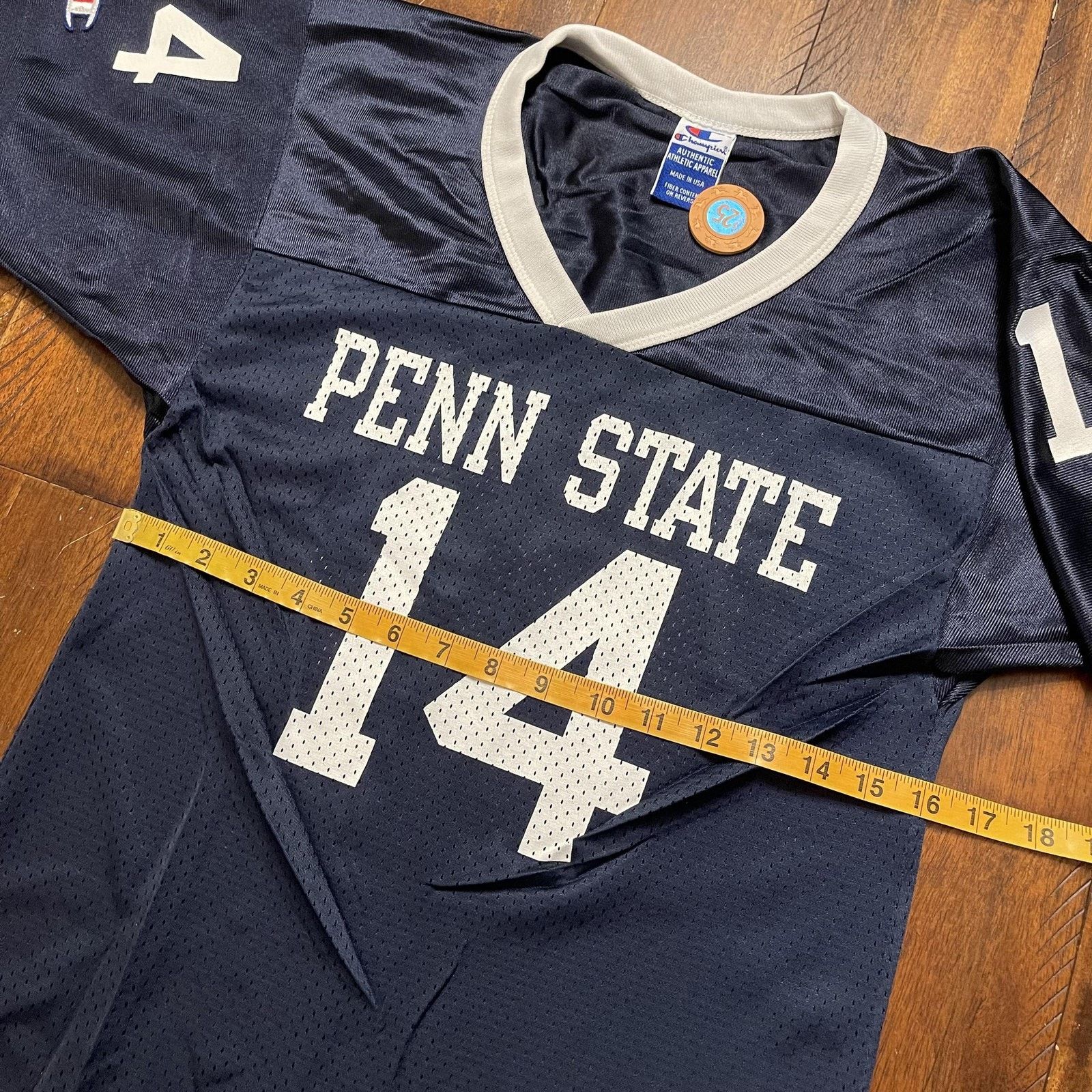 Champion Vtg Penn State Jersey Youth M NCAA Football Champion 14 90s Size US M / EU 48-50 / 2 - 7 Thumbnail