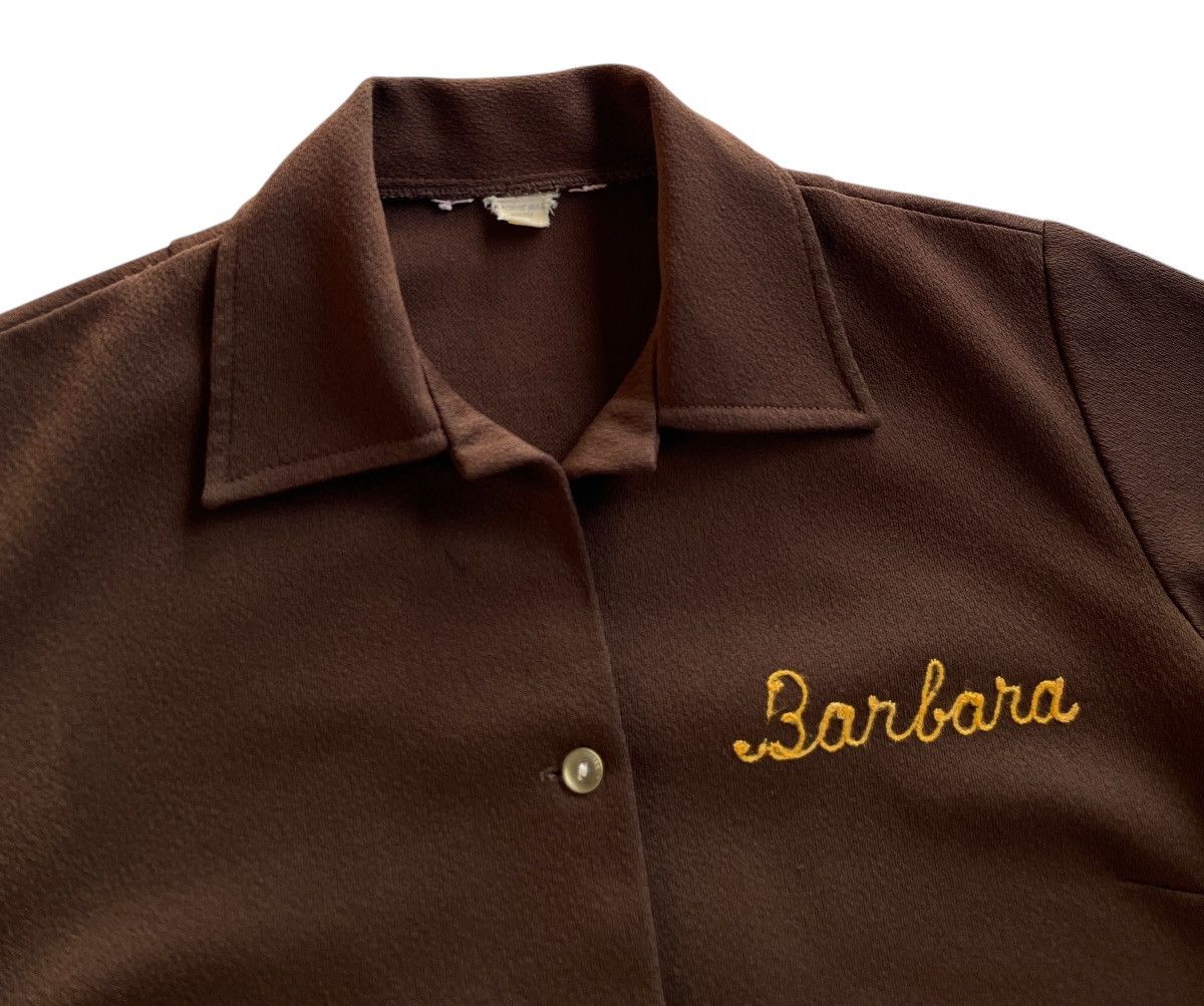Vintage 70s Hilton Bowling Shirt "Mahalak Frontier Lanes Coach" Size S / US 4 / IT 40 - 5 Thumbnail
