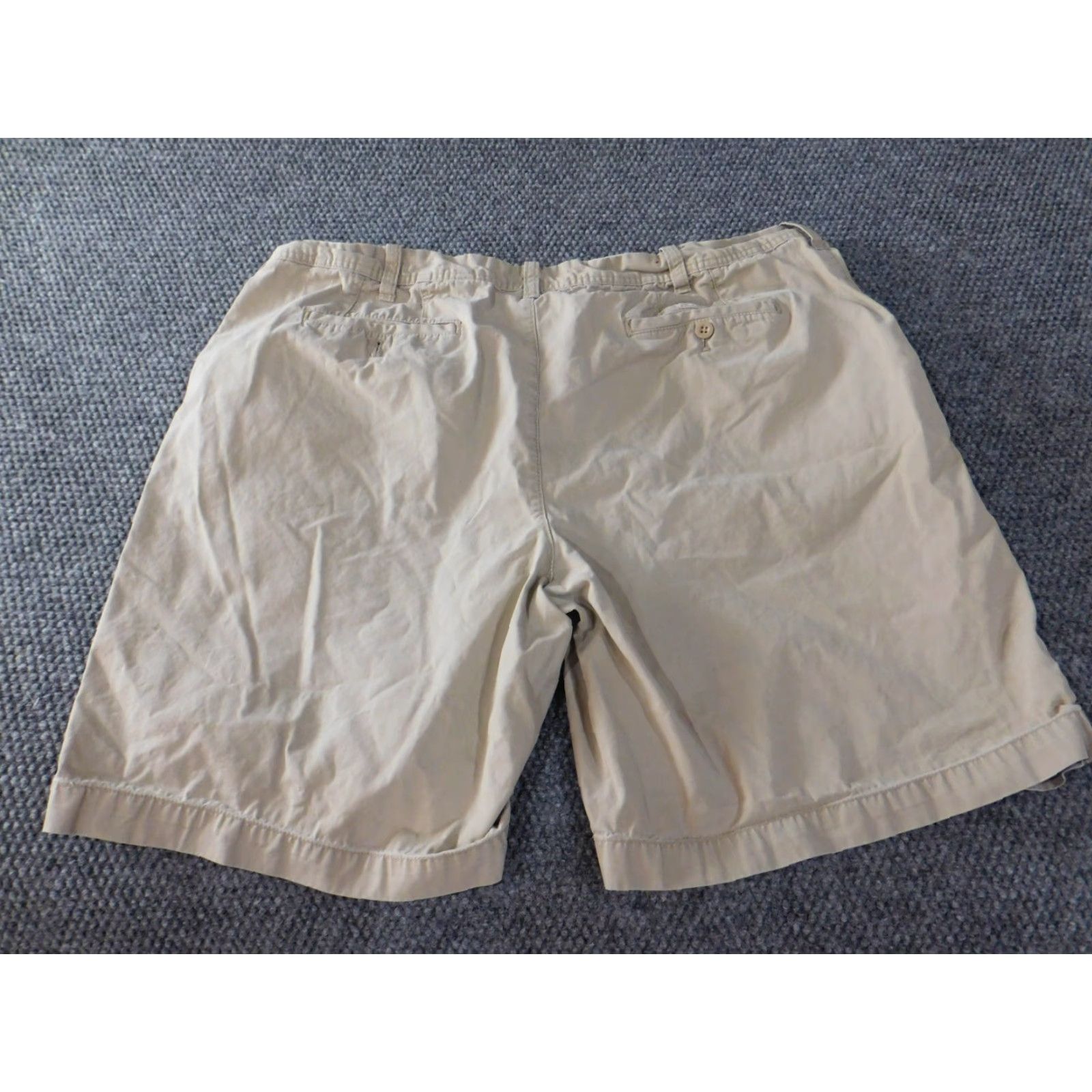 Izod Izod Mens Shorts 42 Beige Stretch Chino Luxury Sport Khaki Classic 4242 Men Regular Beige Stretch Logo Flat Front Cotton Knit Knit Vintage No? Size US 42 / EU 58 - 6 Thumbnail