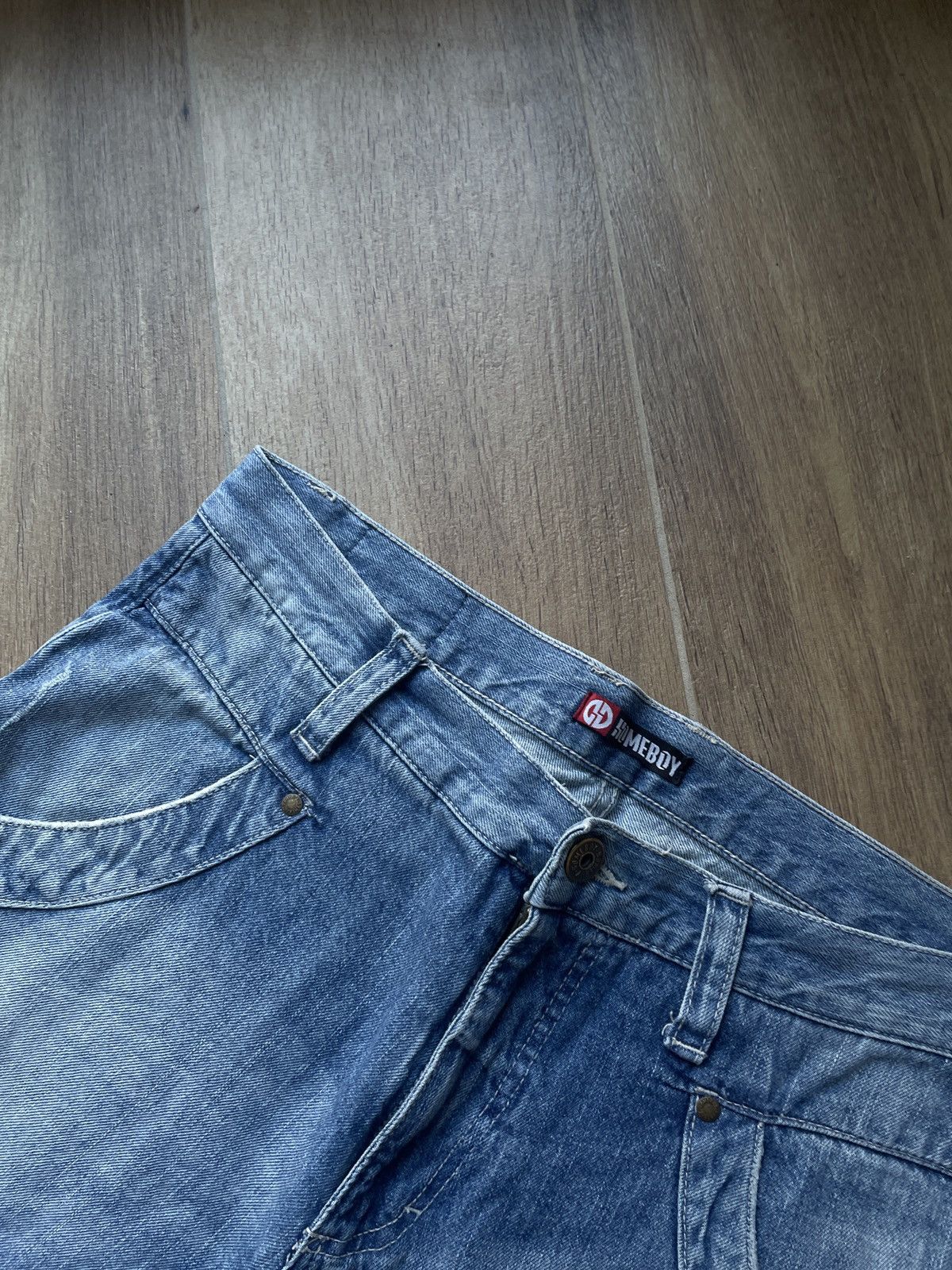 Vintage Vintage Double Knee Shorts Jeans Jorts Japanese Avant Garde Size US 32 / EU 48 - 8 Thumbnail