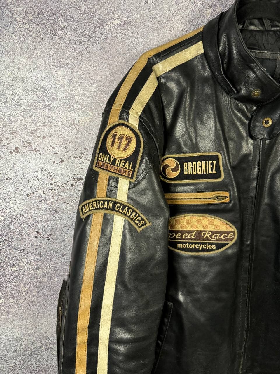Leather SUPERIOR Leather Motorcycle Lacket 2XL Dainese Alpinestar Size US XXL / EU 58 / 5 - 9 Thumbnail