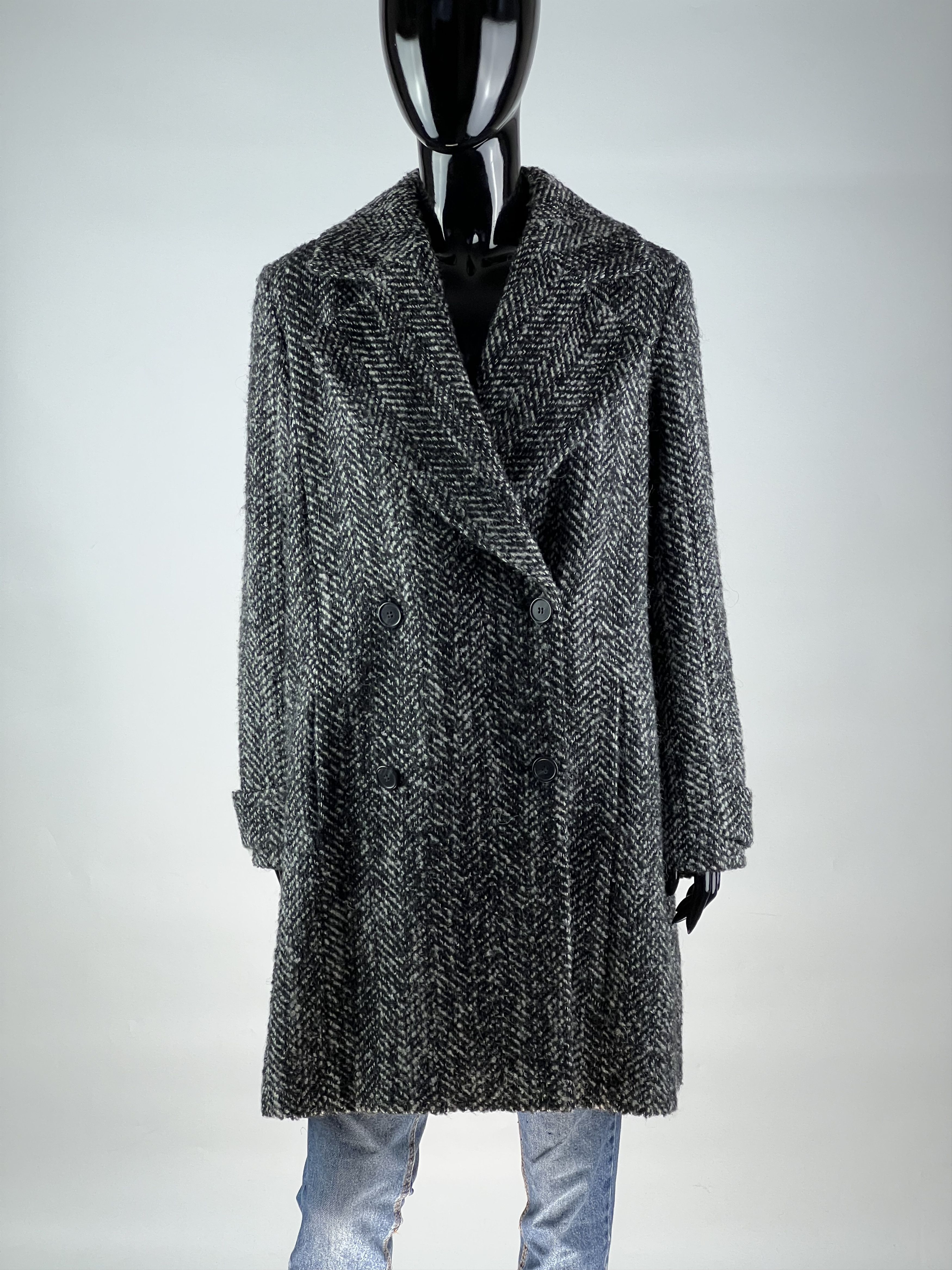 Other Stefanel Woll Double Breasted Coat Size IT40 US6 EU36 Size S / US 4 / IT 40 - 1 Thumbnail
