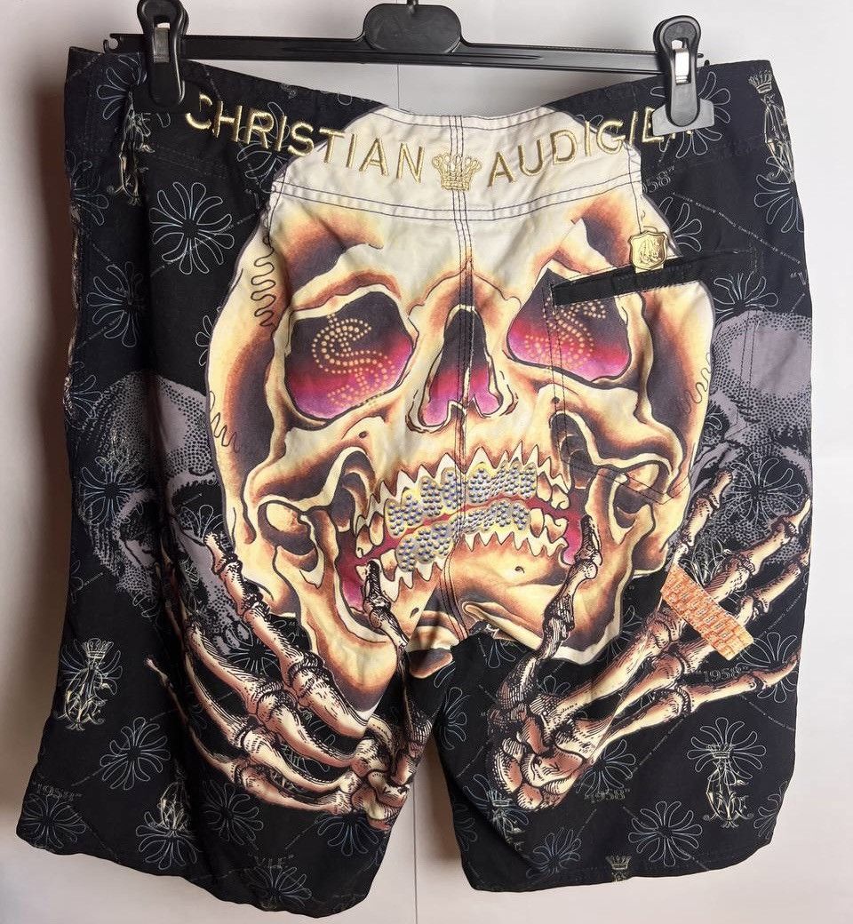 Christian Audigier × Ed Hardy Christian Audigier Ed Hardy Rare Print Shorts Size 32 Size US 32 / EU 48 - 4 Thumbnail