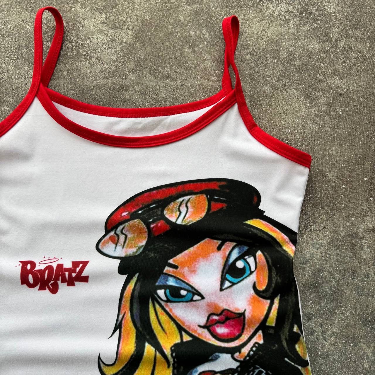 Japanese Brand BRATZ Vintage Y2K Glam Sexy Tank Top Size M / US 6-8 / IT 42-44 - 5 Thumbnail