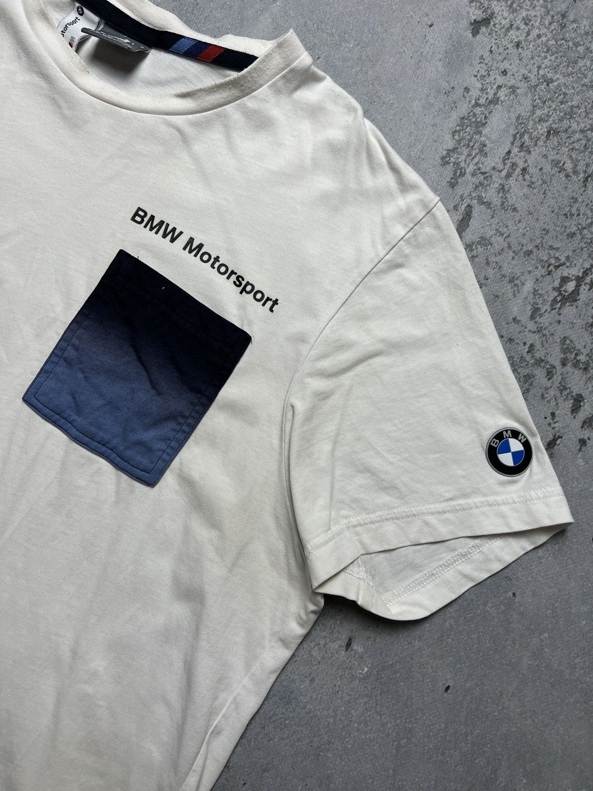 BMW × Puma Rare BMW Motorsport X Puma Pocket White Tshirt Size US XL / EU 56 / 4 - 2 Thumbnail