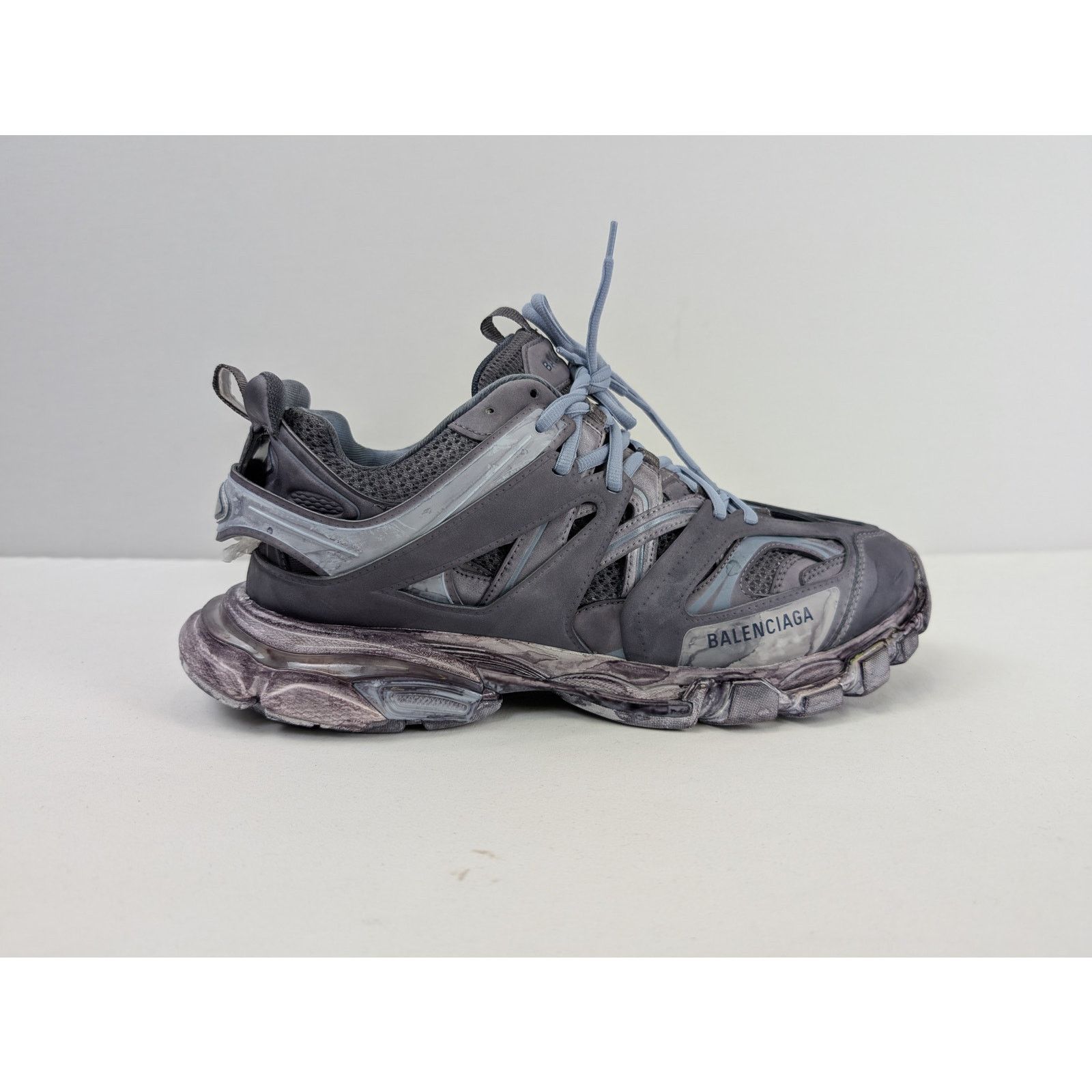 Balenciaga o1rshd1 Faded Mesh Rubber Track Sneakers in Multicolor Size US 12 / EU 45 - 6 Thumbnail