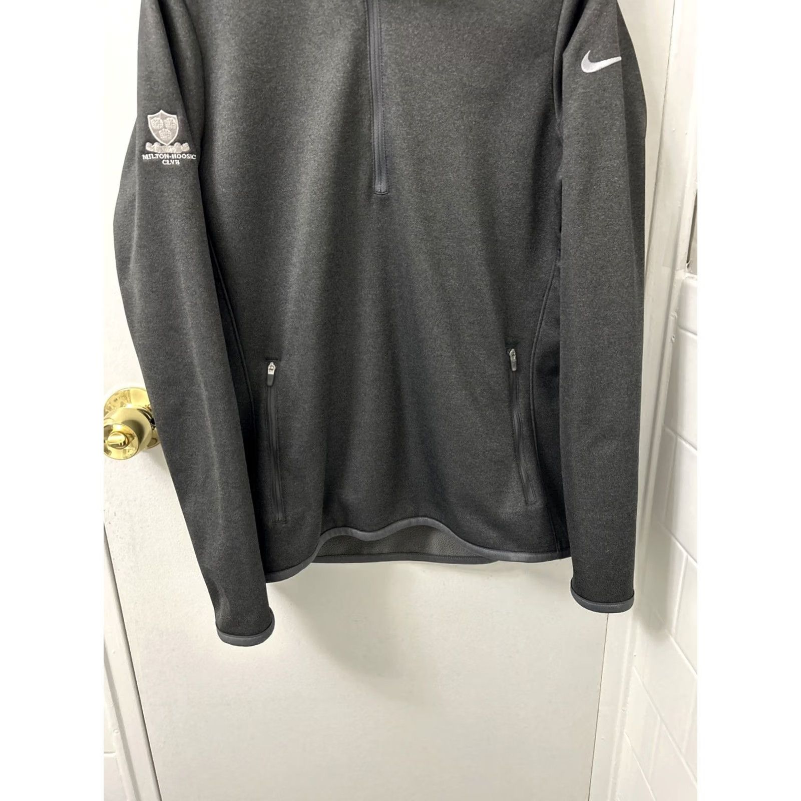Nike Nike Therma Fit 1/4 Zip Pullover Shirt Womens Medium Gray Size M / US 6-8 / IT 42-44 - 3 Thumbnail
