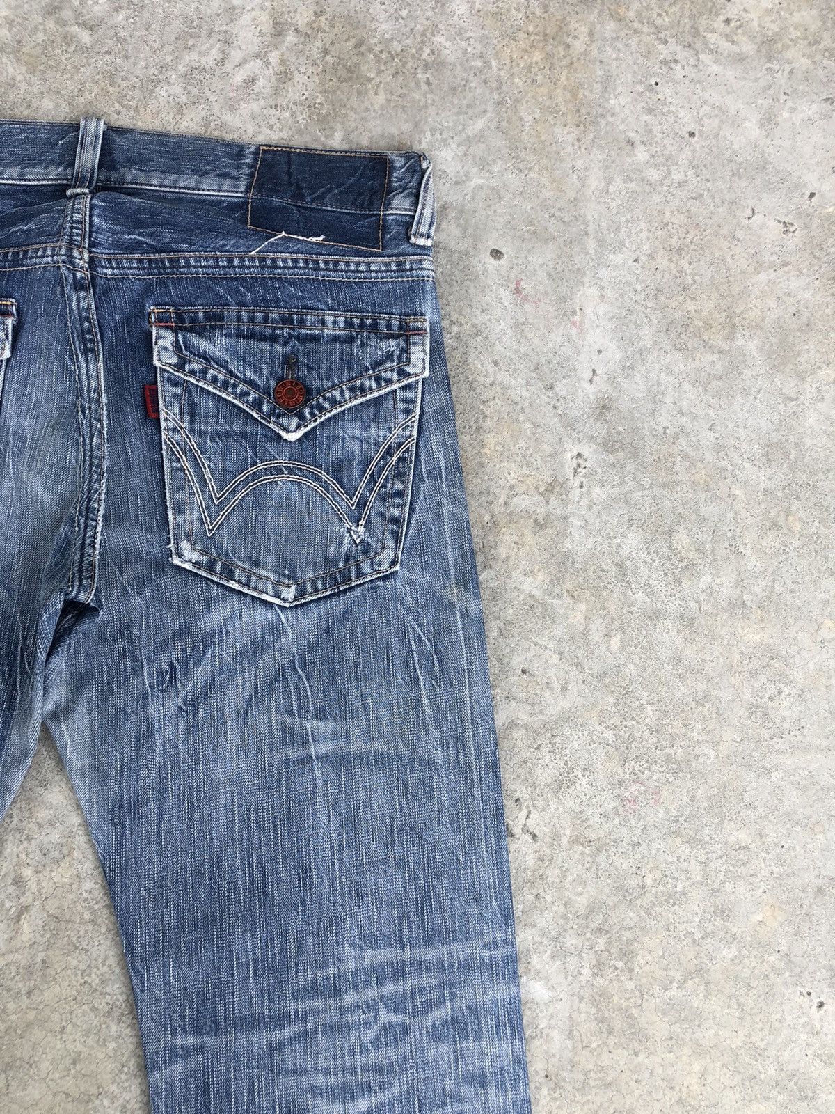 If Six Was Nine Japanese Edwin 503 Flared Jeans Distressed Jeans Size US 34 / EU 50 - 10 Thumbnail