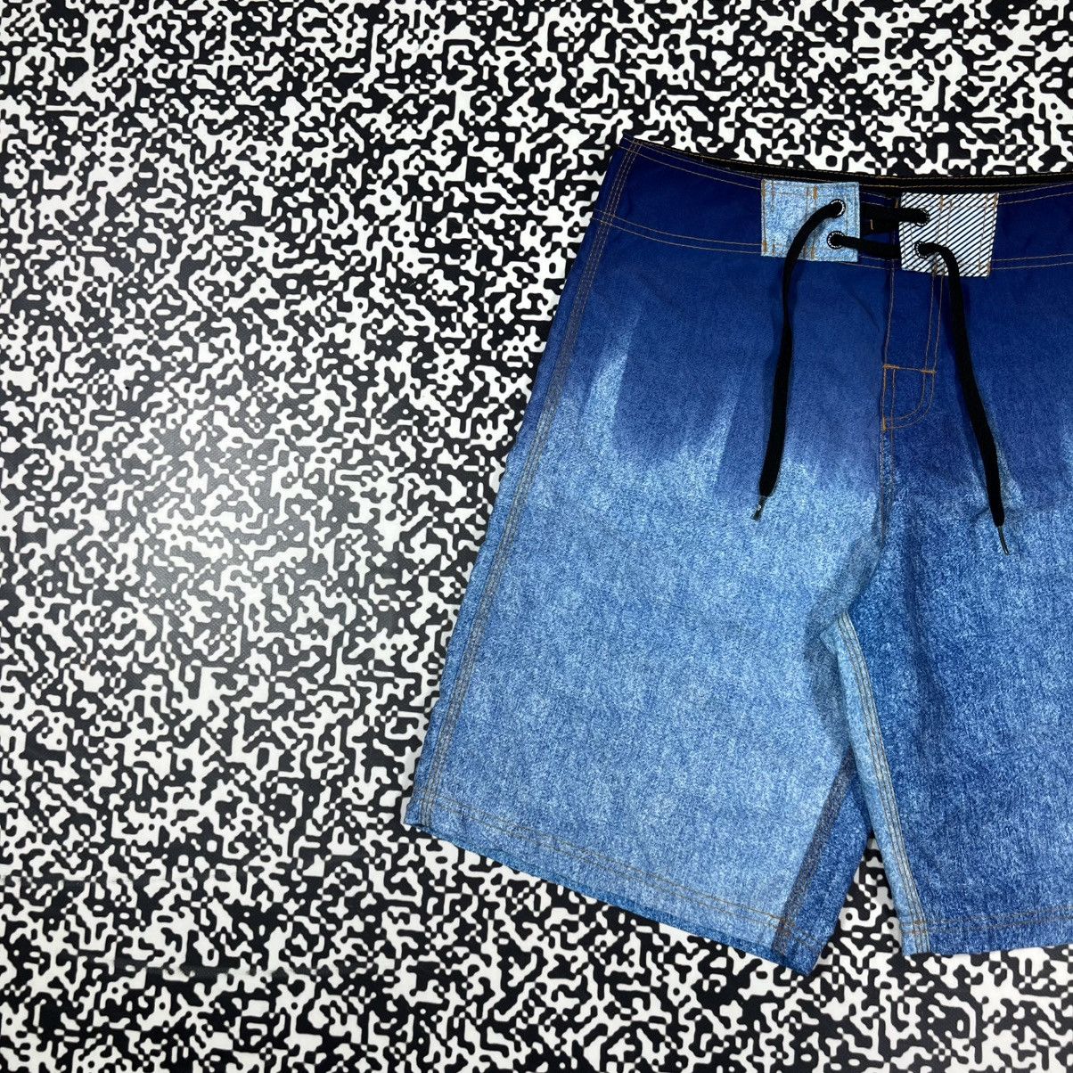 Billabong Vintage Y2K Billabong Wave Print Surf Retro Style Shorts Size US 32 / EU 48 - 5 Thumbnail
