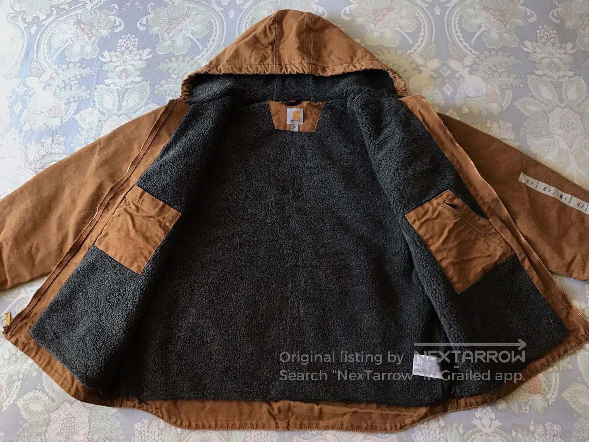 Carhartt Carhartt J141 Classic Brown Hooded Jacket. Size US XXL / EU 58 / 5 - 3 Thumbnail