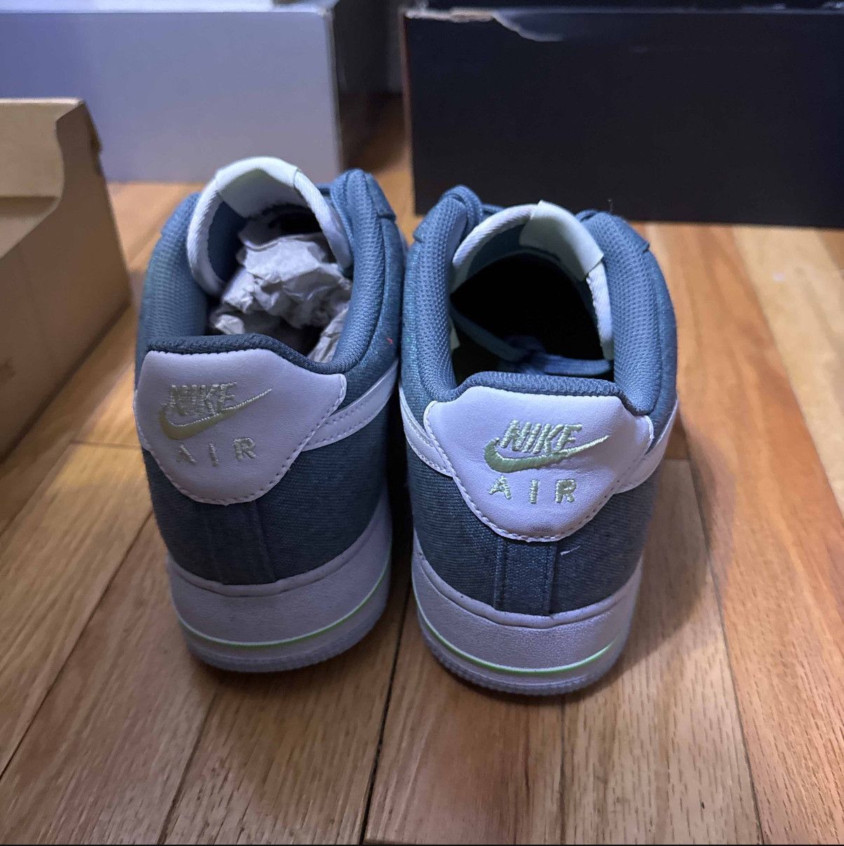 Nike nike air force 1 reycycled canvas pack 0zone blue Size US 10 / EU 43 - 4 Thumbnail