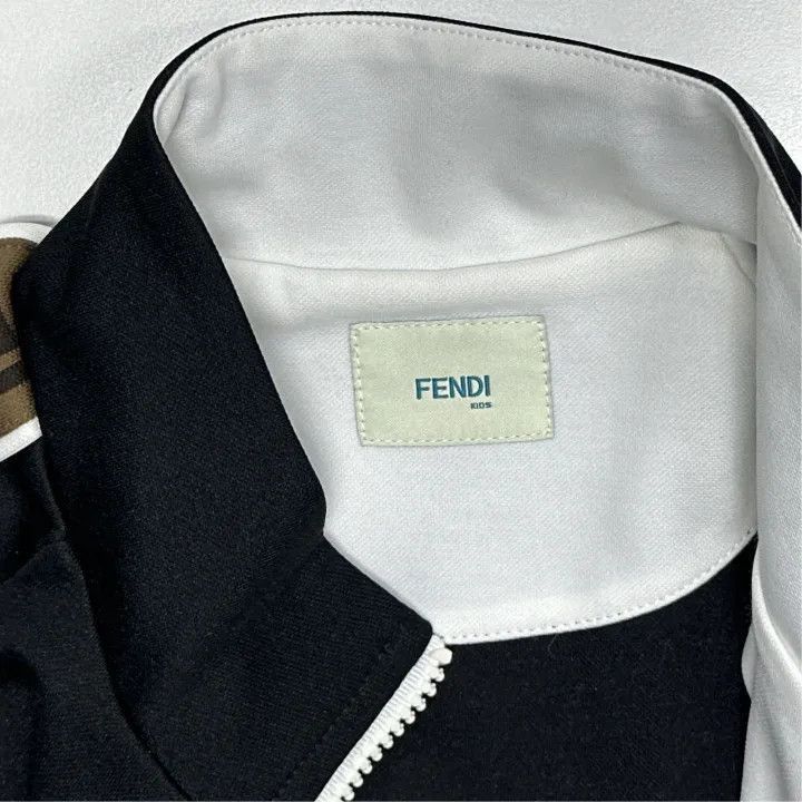 Fendi Fendi Kids Black Jacket with Logo Print -2508 Size US M / EU 48-50 / 2 - 4 Thumbnail