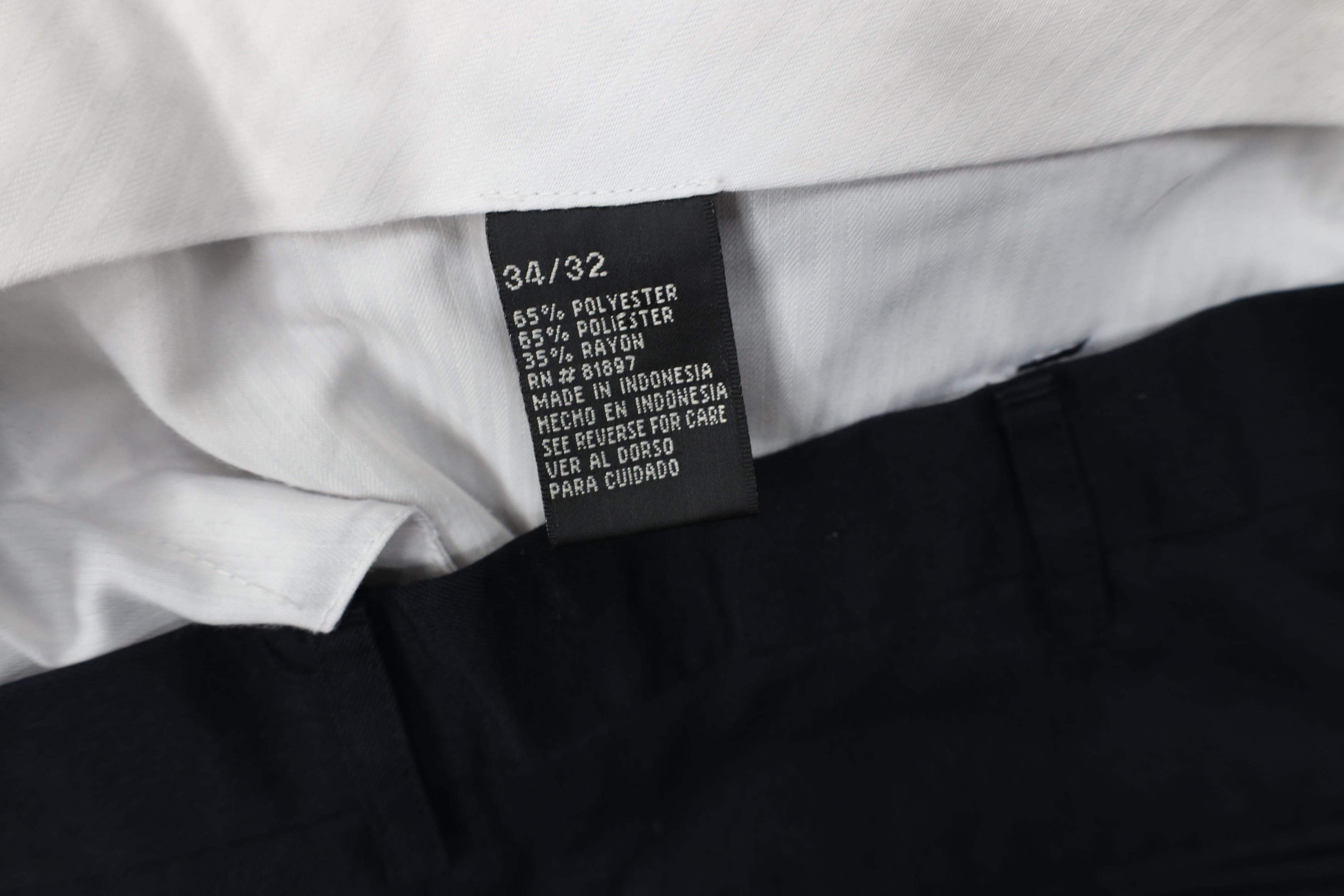 Vintage Vintage 90s Streetwear Gabardine Blend Wide Leg Chino Pants Size US 34 / EU 50 - 8 Thumbnail