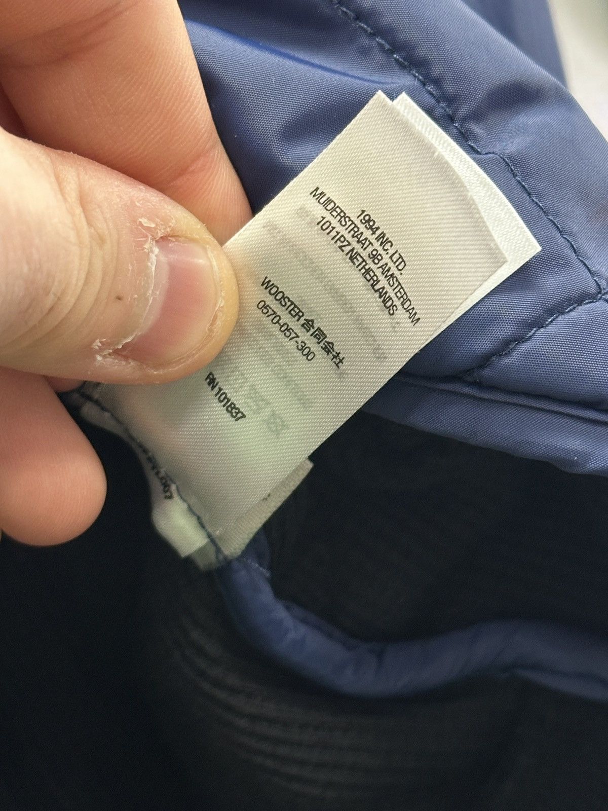 Supreme Supreme Quit your Job Quilted Work Jacket Blue Size XL 