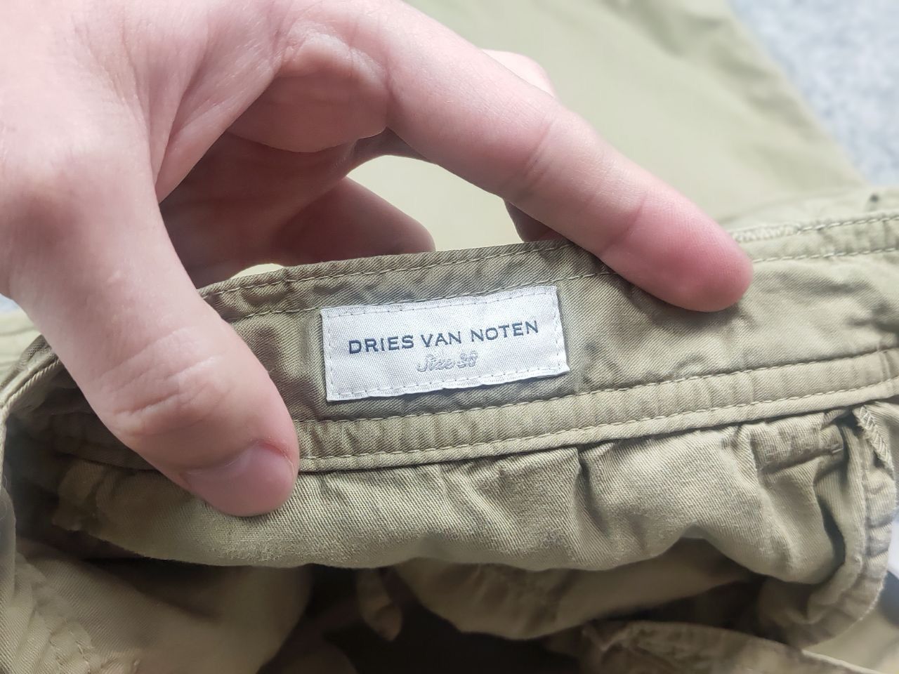 Dries Van Noten Dries Van Noten Design Wide Leg Beige Trouser Chino Pants Size 27" / US 4 / IT 40 - 19 Thumbnail