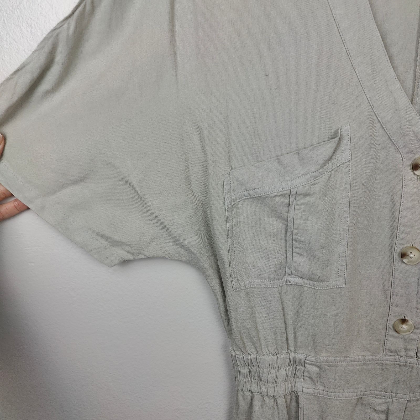 Other Joes Jeans Linen Blend Jumpsuit Womens Small Gray Size 27" / US 4 / IT 40 - 3 Thumbnail