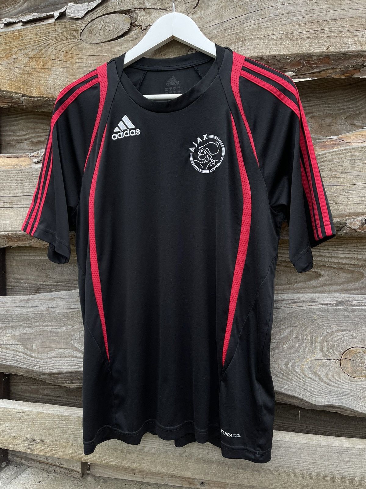 Adidas × Vintage 2009 Adidas Ajax black vintage soccer jersey Size US L / EU 52-54 / 3 - 2 Thumbnail