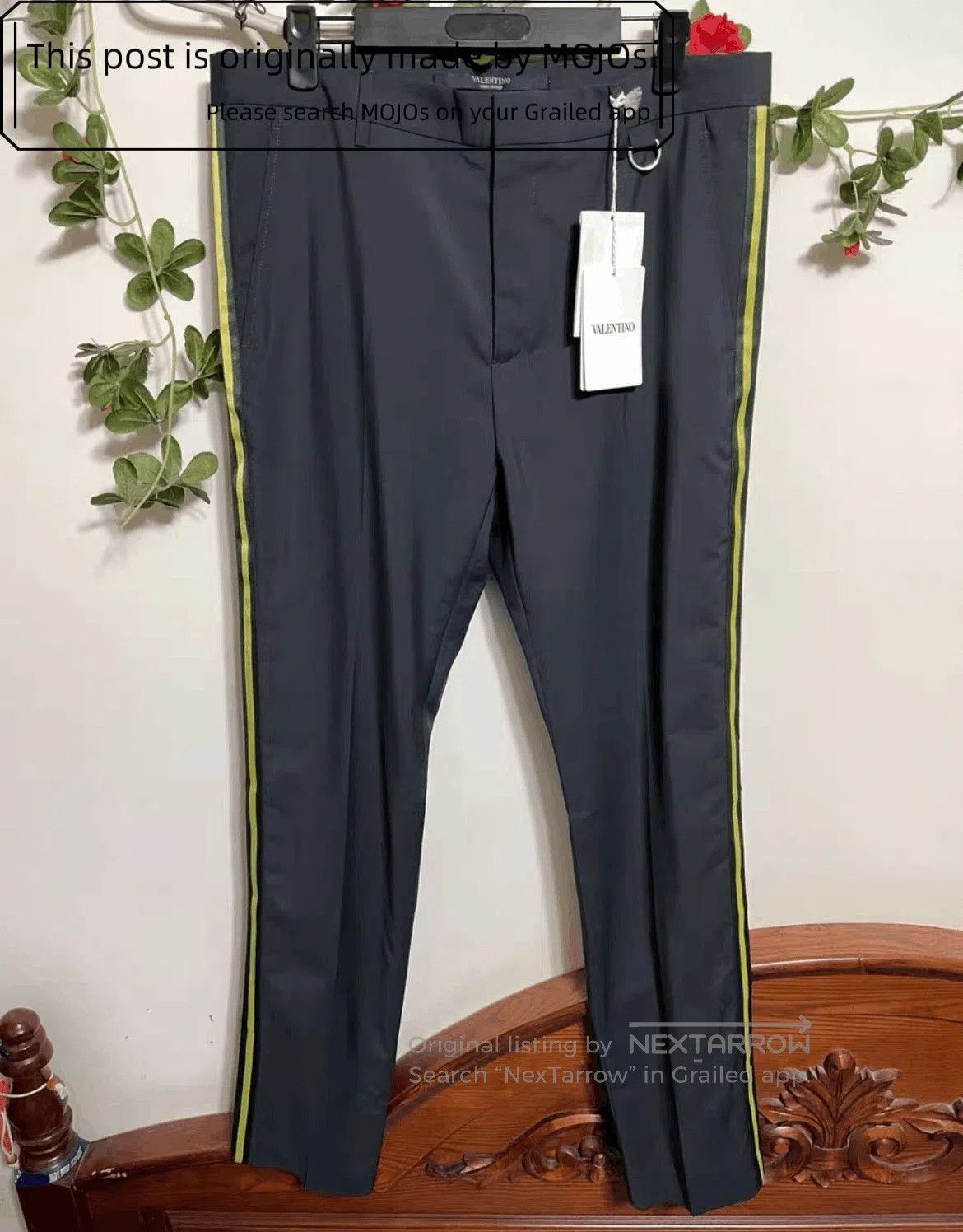 Valentino Sz 48 Valentino Side Stripe Trousers. Size US 32 / EU 48 - 1 Thumbnail