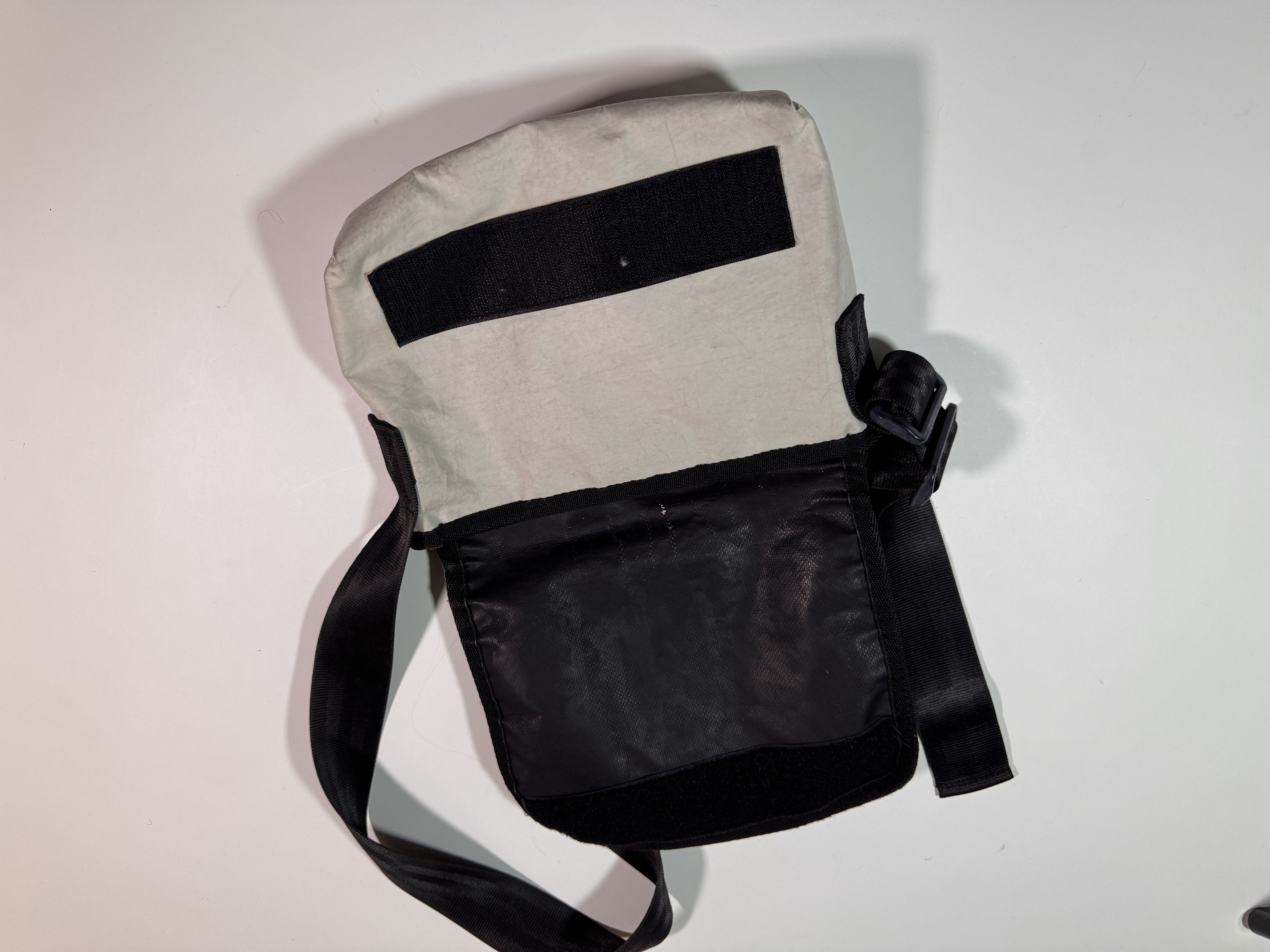 Handmade Upcycled Sail Cloth Segeltuch Crossbody White Messenger Size ONE SIZE - 5 Thumbnail