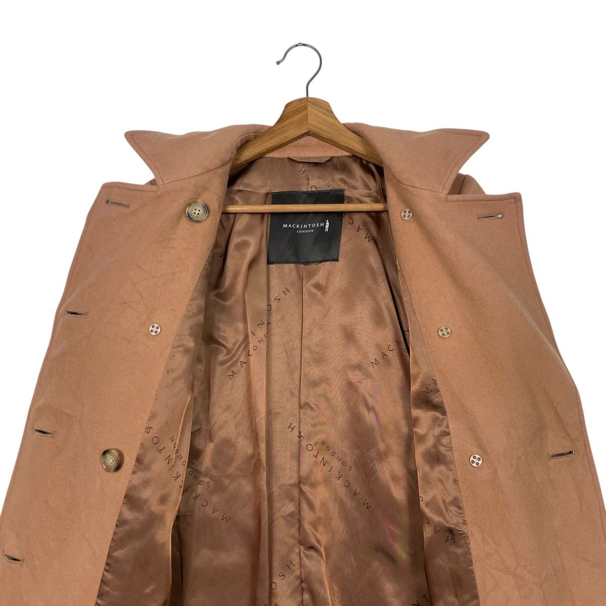 Mackintosh Mackintosh London Double Breasted Wool Brown Coat Size S / US 4 / IT 40 - 13 Thumbnail