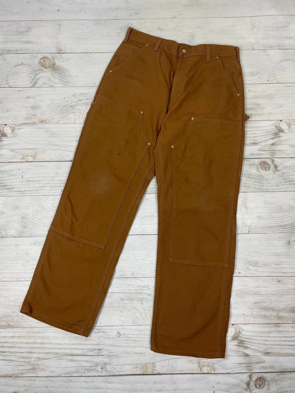 Carhartt Vintage Carhartt Double Knee Carpenter Pants 90s Distrissed Size US 34 / EU 50 - 2 Thumbnail