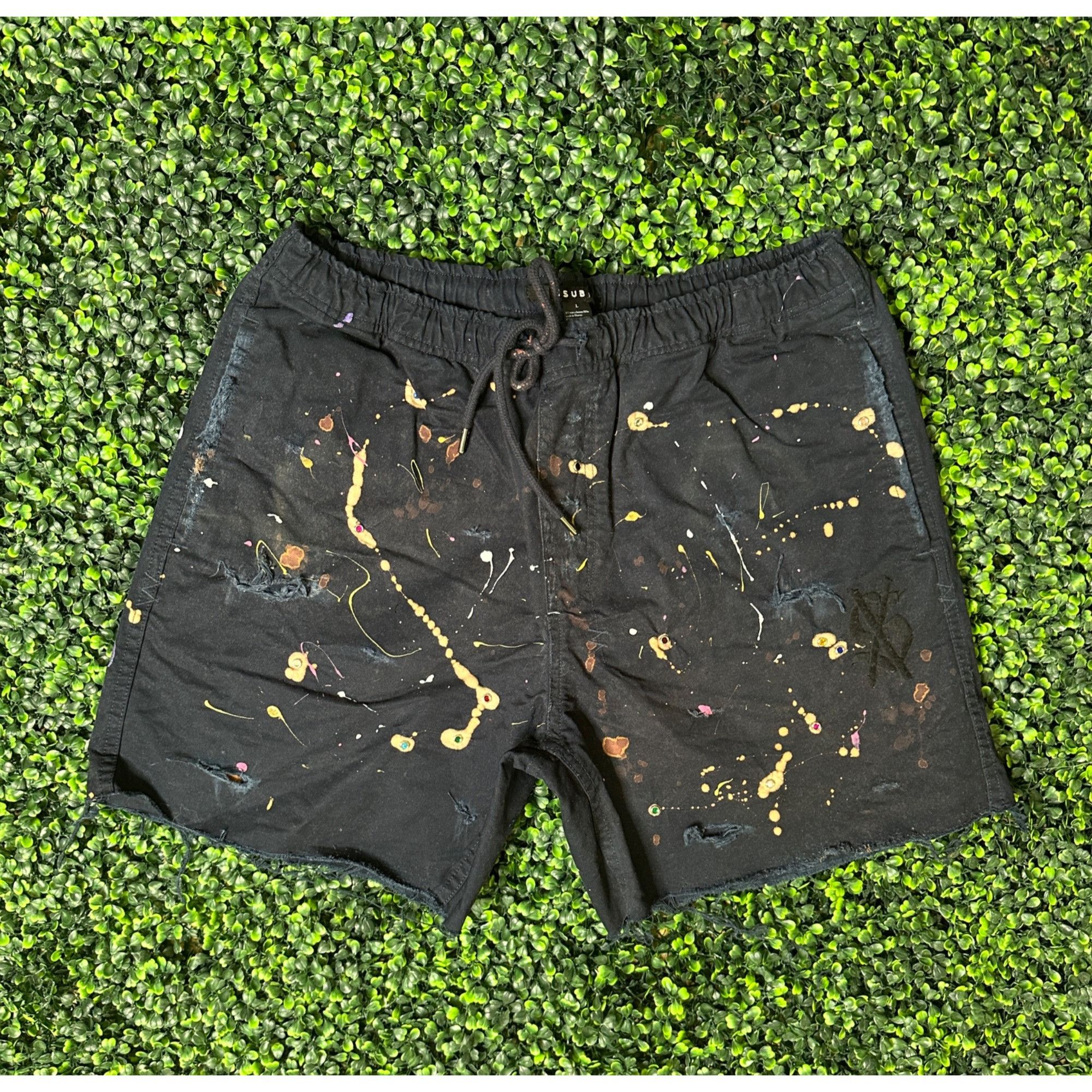 Ksubi DRO Lab LTD Custom 1/1 ART x Ksubi Shorts Size US 36 / EU 52 - 1 Thumbnail