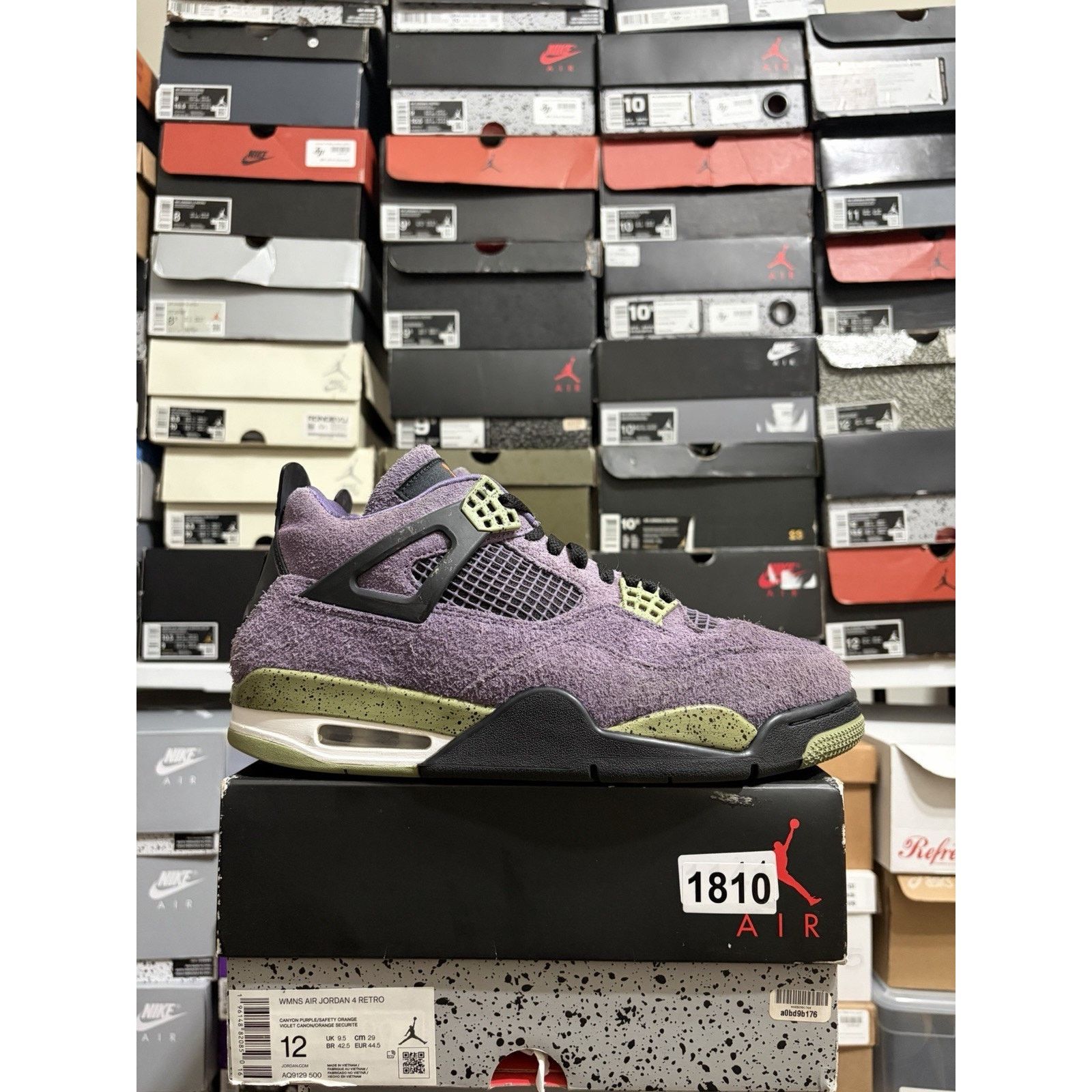 Size 12W - Jordan 4 Retro Canyon Purple (AQ9129-500)