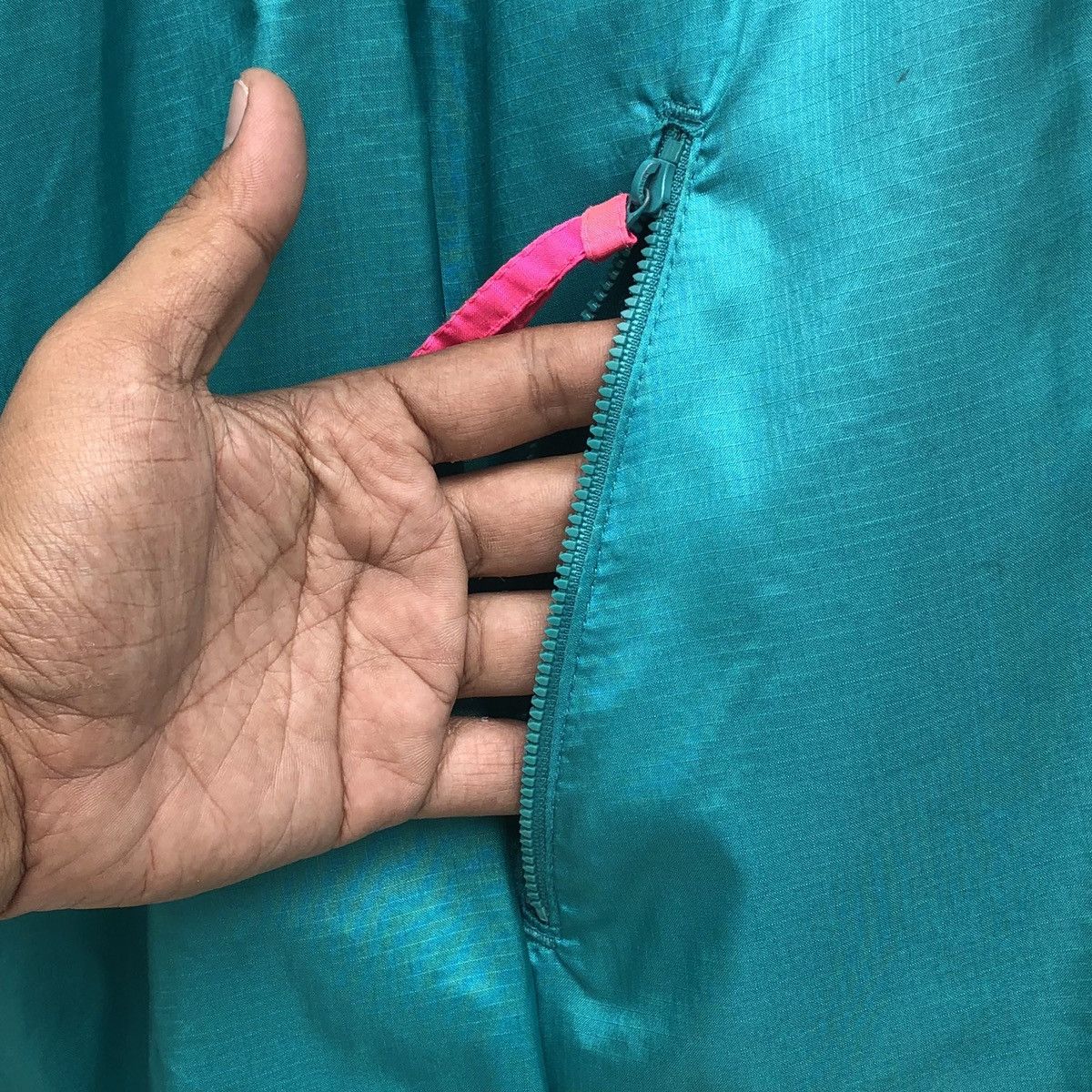 Columbia VTG Columbia Teal Colorblocked Half-Zip Windbreaker Jacket Size US M / EU 48-50 / 2 - 6 Thumbnail