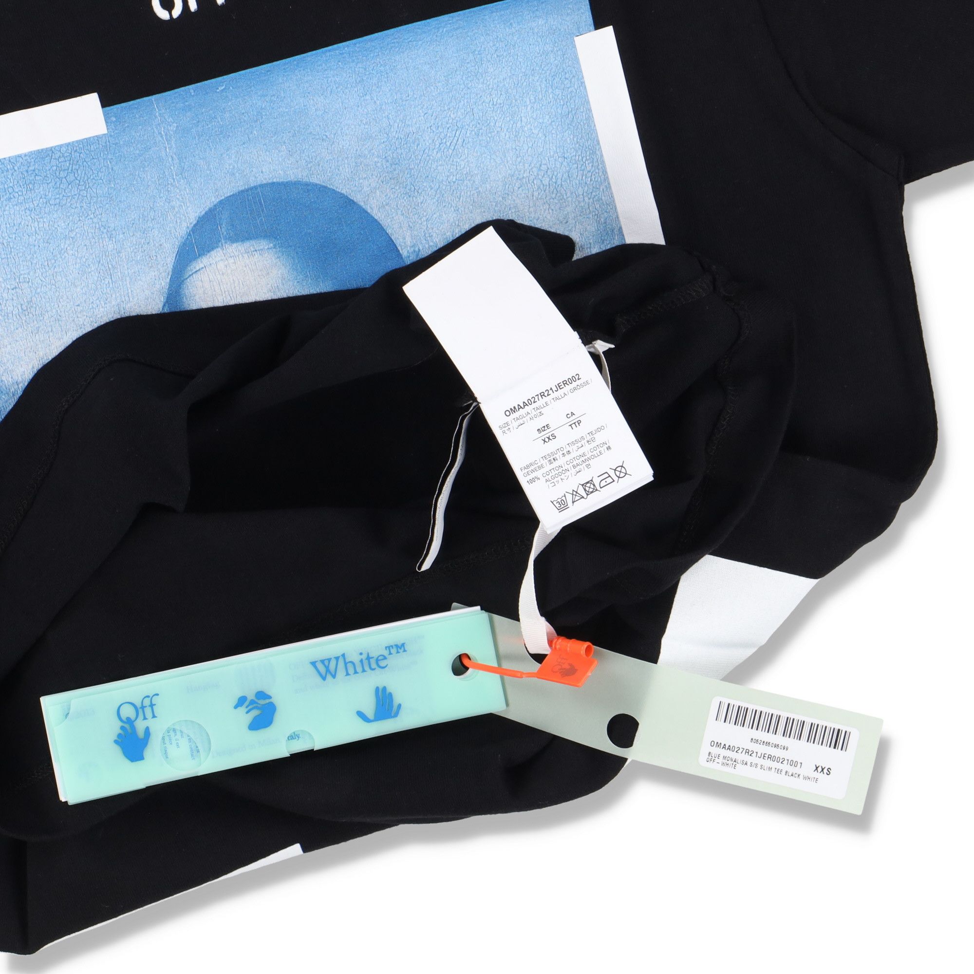 Off-White Black Mona Lisa Arrows T-Shirt Size US XXS / EU 40 - 6 Thumbnail