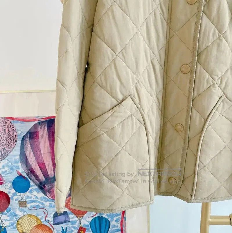Burberry Burberry Quilted Jacket in Khaki. Size XS / US 0-2 / IT 36-38 - 3 Thumbnail
