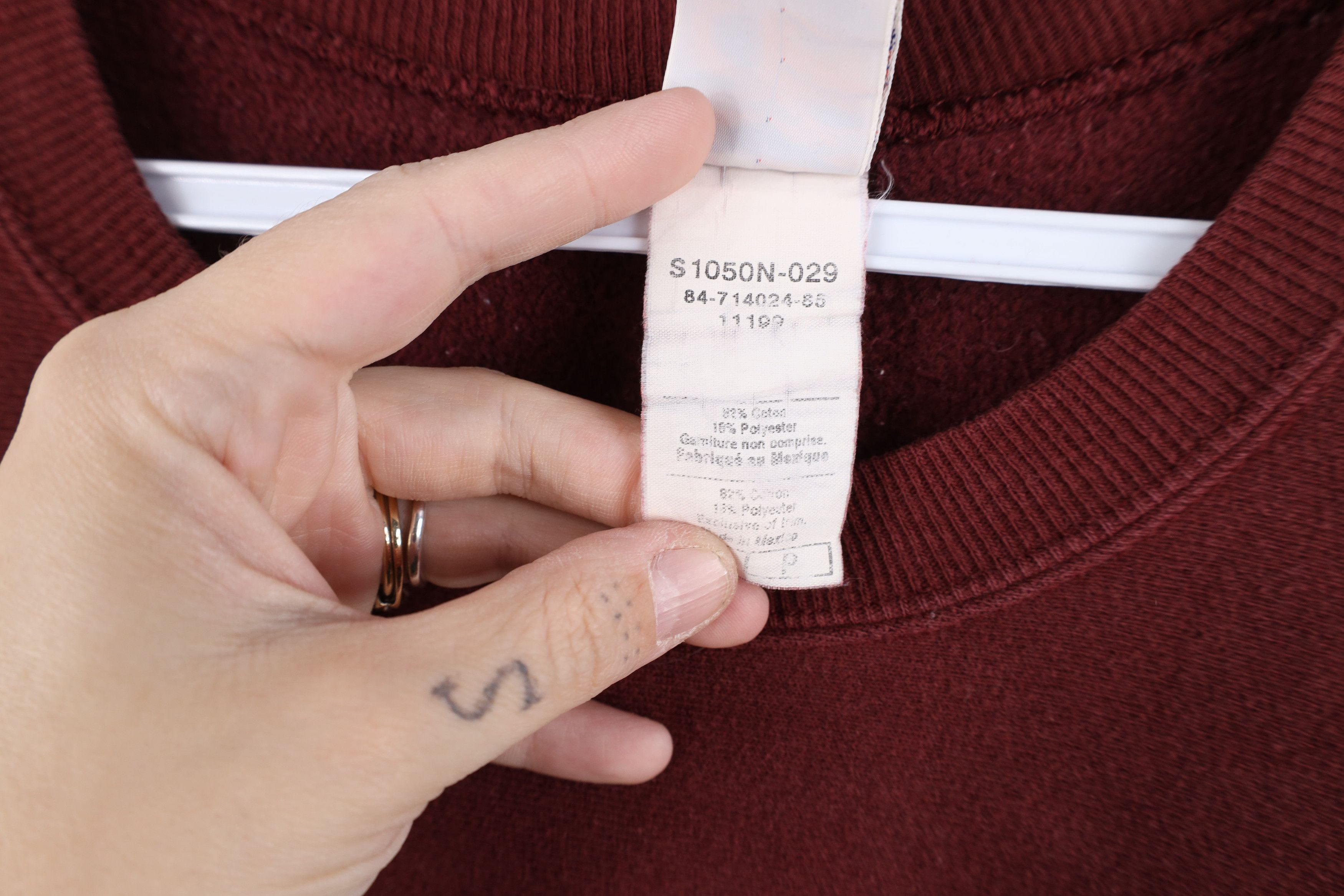 Champion Vintage 90s Champion Reverse Weave Crewneck Sweatshirt Red Size US S / EU 44-46 / 1 - 8 Thumbnail