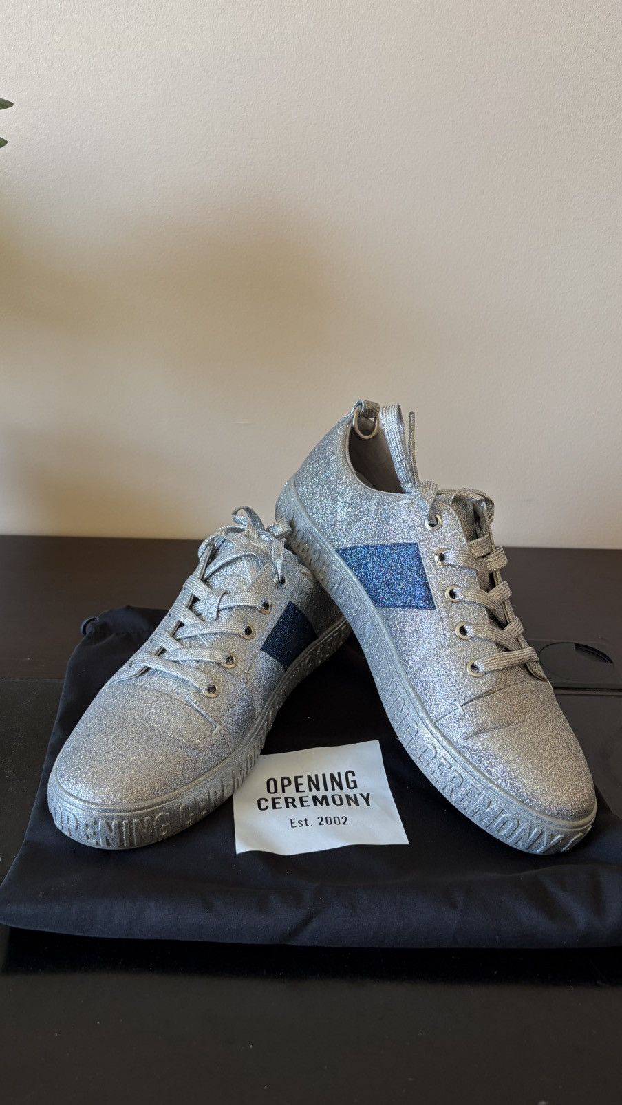 Opening Ceremony Opening Ceremony Silver Glitter Sneakers EU 41 / US 8 Size US 8 / EU 41 - 2 Thumbnail
