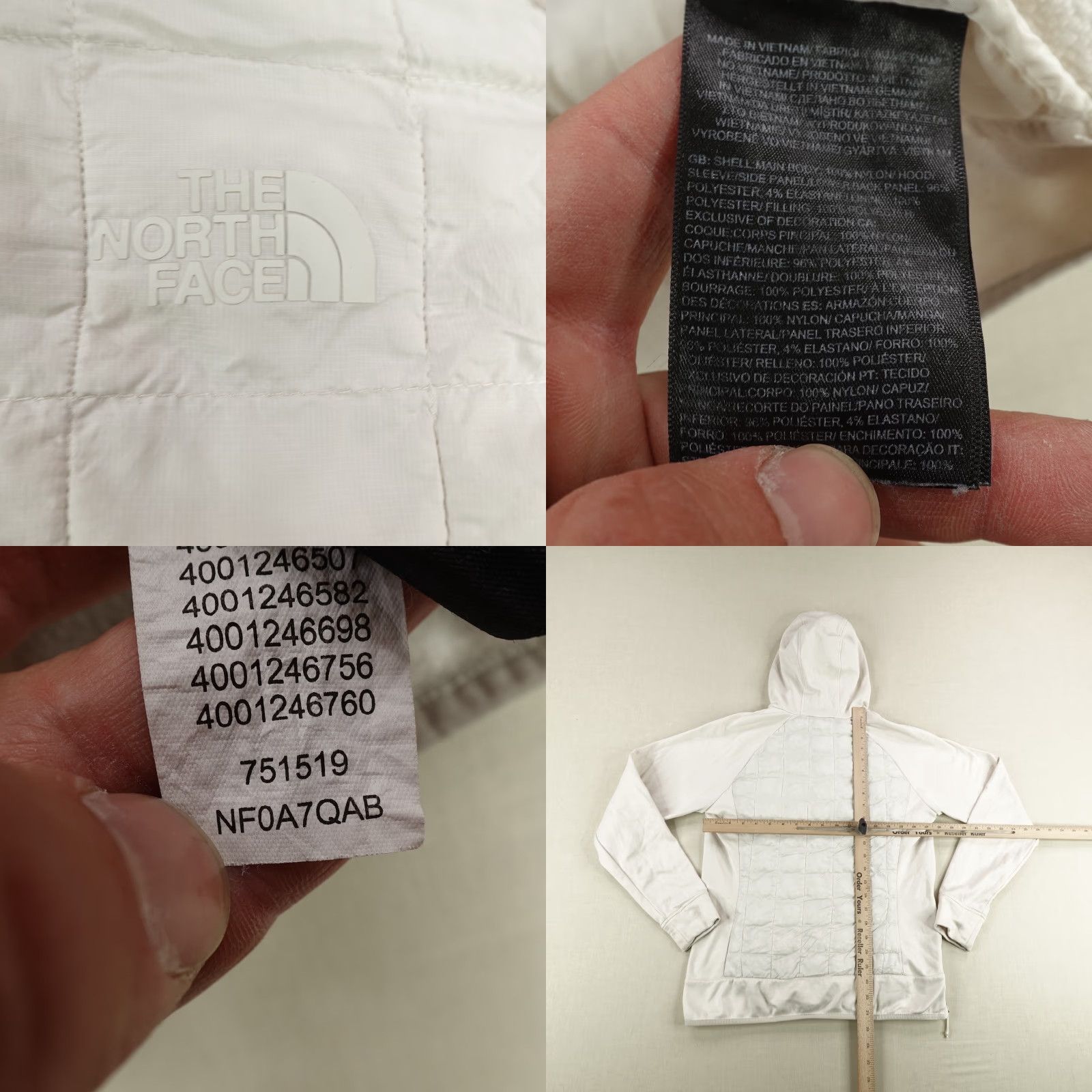The North Face North Face Jacket Womens Large Hybrid 1/4 Zip Hoodie ThermoBall Eco Pullover ^ Size L / US 10 / IT 46 - 8 Thumbnail