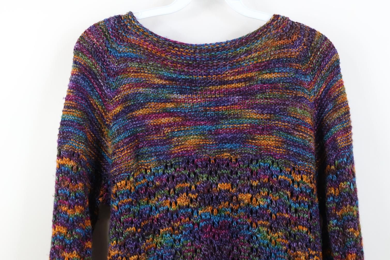 Vintage Vintage 90s Babydoll Bella Fairy Rainbow Sleeve Sweater Size S / US 4 / IT 40 - 9 Thumbnail