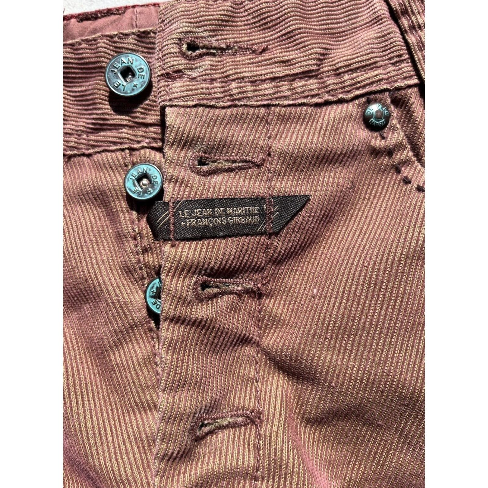 Vintage VINTAGE Marithe Francois Girbaud Pants Women Brown Corduroy 26 90s Parachute Carpenter Slim Straight 90s Logo Mens Womens Boys Girls Size 26" / US 2 / IT 38 - 5 Thumbnail
