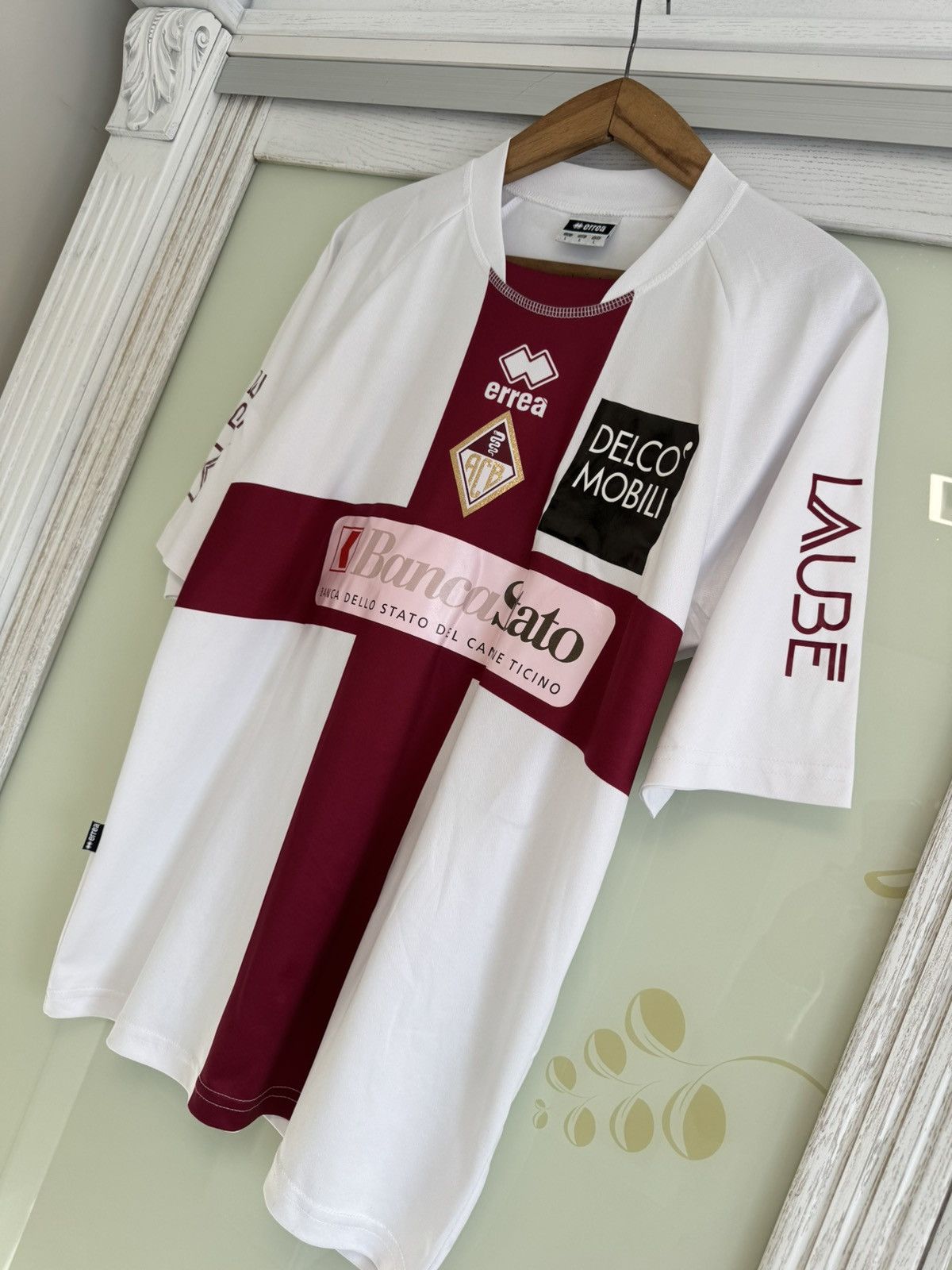 Errea Di Zenzo #23 Bellinzona 2008-2009 Away Soccer Jersey Shirt Size US L / EU 52-54 / 3 - 4 Thumbnail