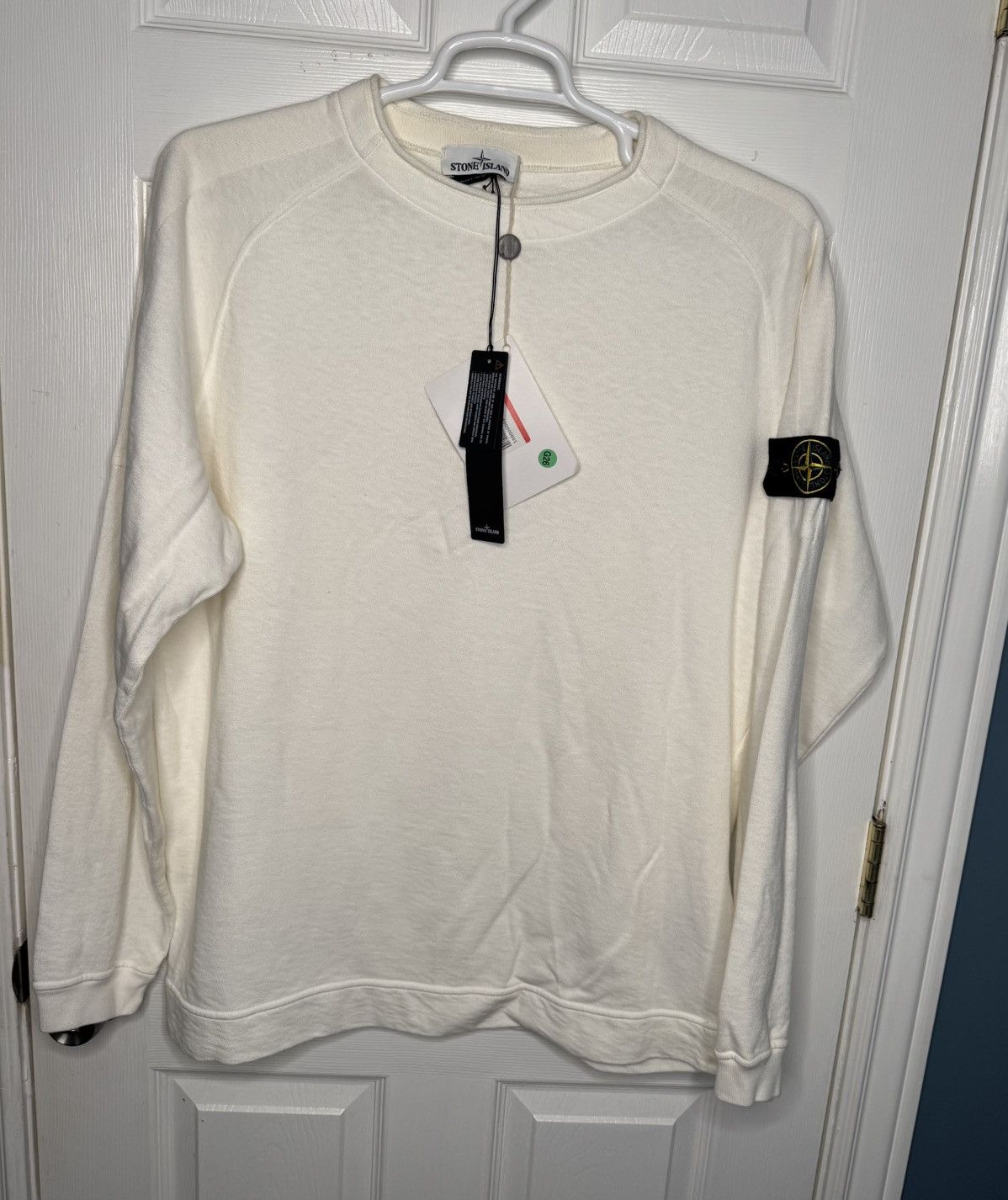 Stone Island Stone Island White Cotton Sweatshirt Size US XXL / EU 58 / 5 - 1 Thumbnail