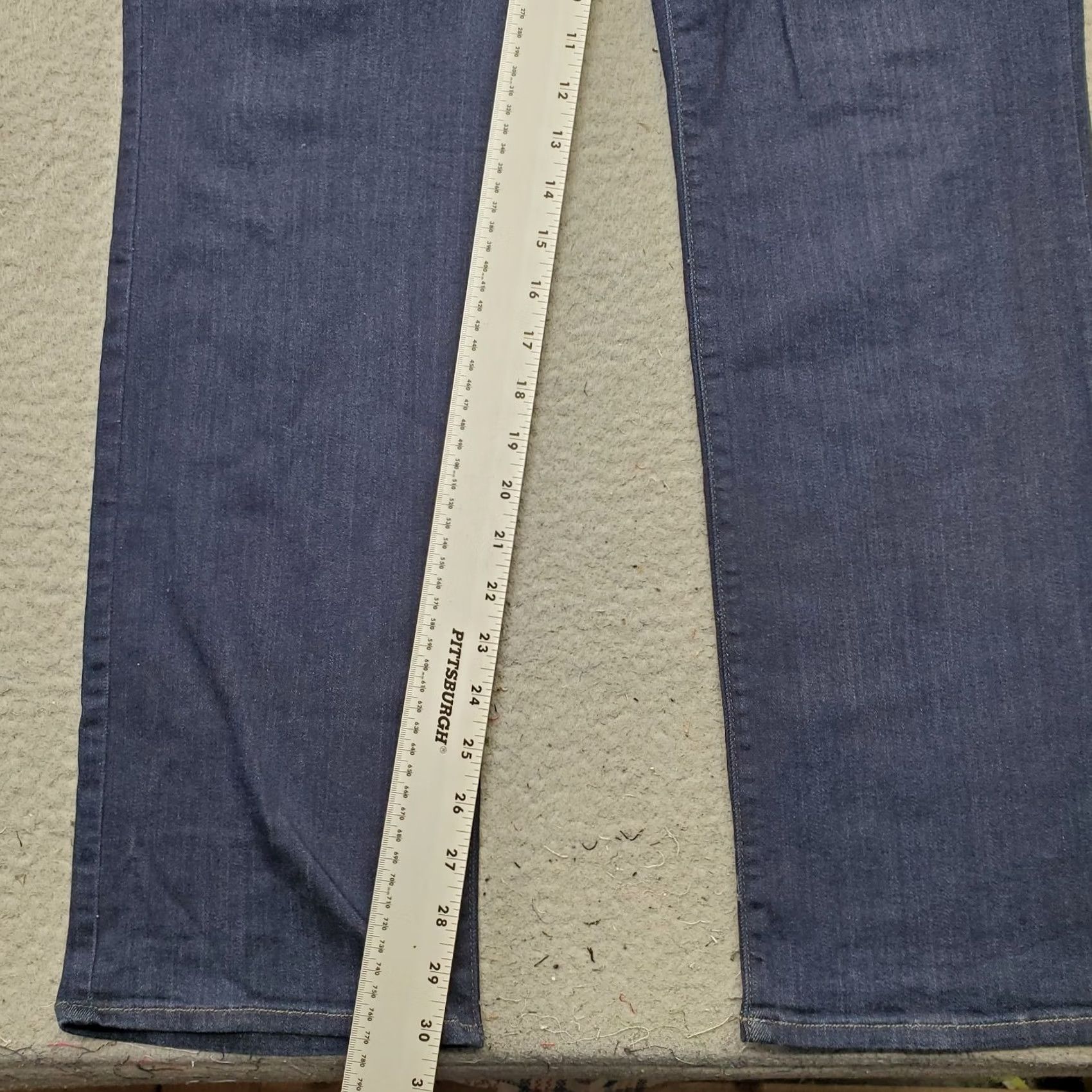 NYDJ NYDJ Womens 14 Blue Maternity Pregnancy Pants Full Belly Panel Straight Leg USA Pants Size 36" / US 14 / IT 50 - 4 Thumbnail