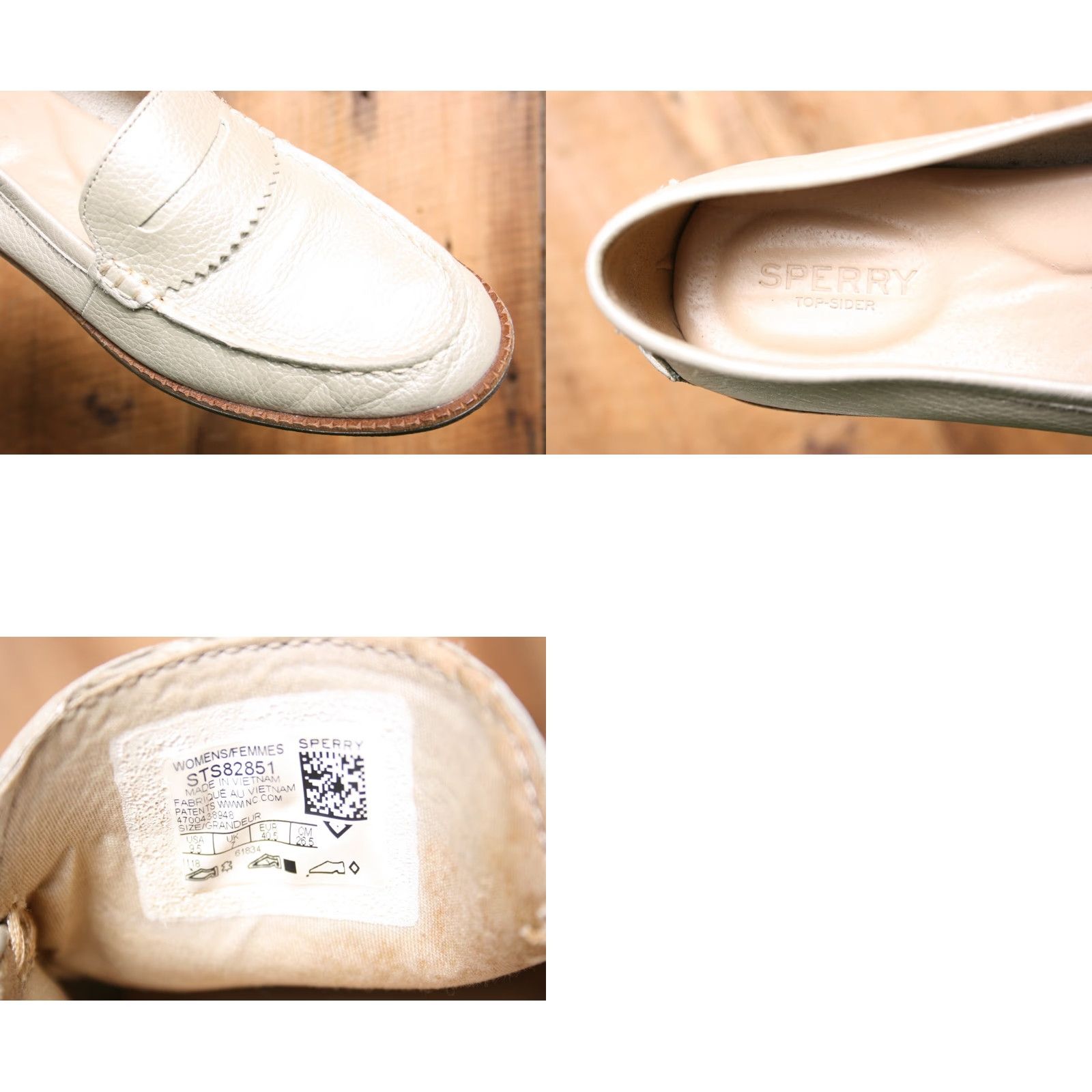 Sperry VINTAGE Sperry Waypoint Platinum Leather Penny Loafers 9.5 Women Slip On Casual Size US 10 / IT 40 - 8 Thumbnail
