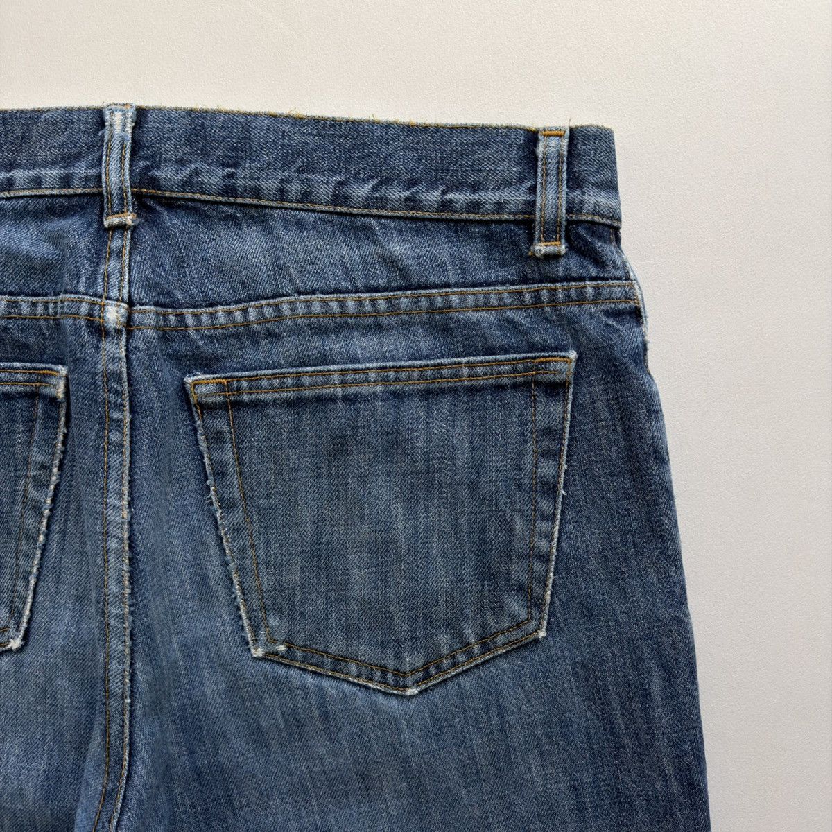 Helmut Lang Thrashed’ Vintage Classic Denim’ Jeans Size US 32 / EU 48 - 14 Thumbnail